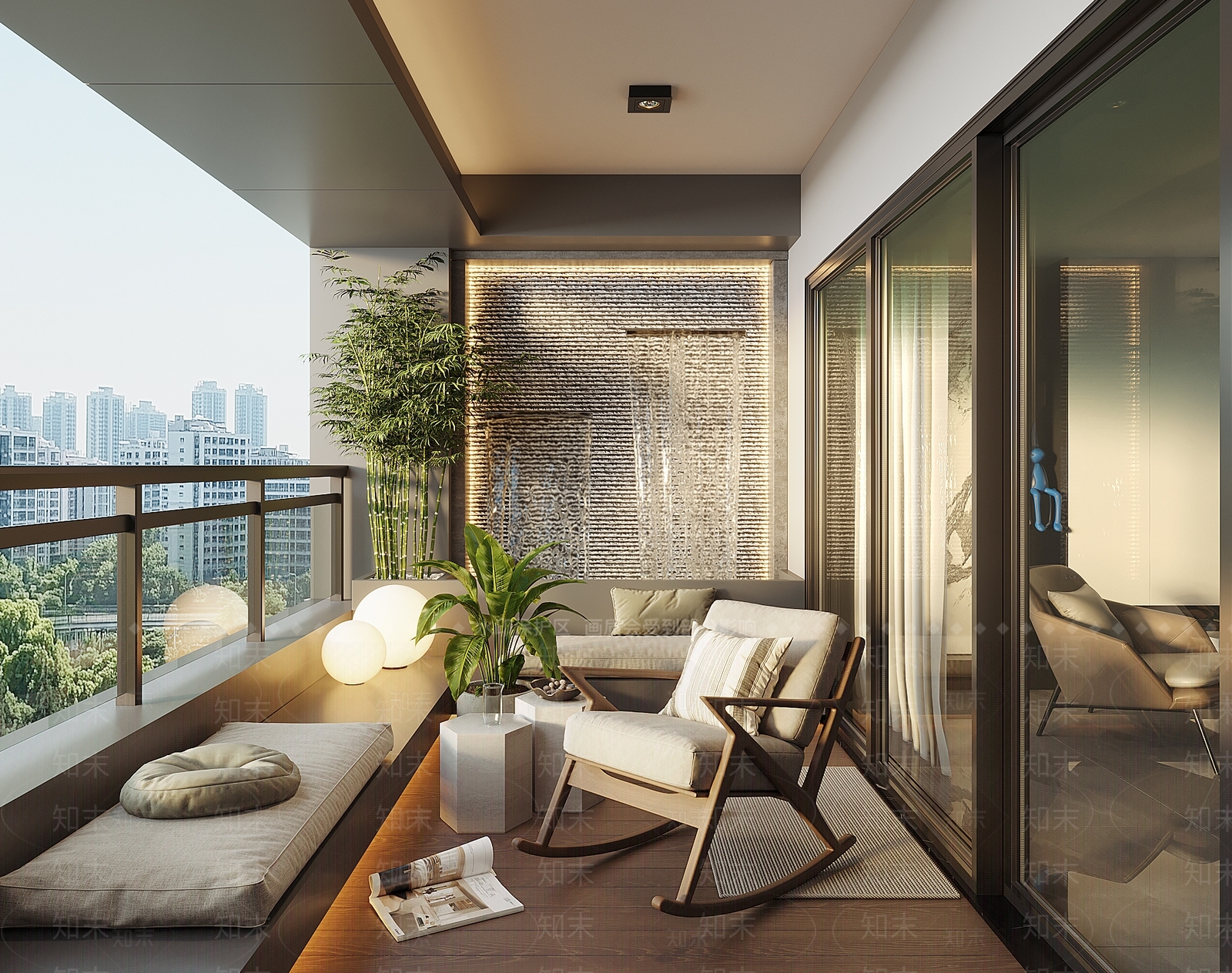 现代阳台3D模型下载【ID:1194501903】