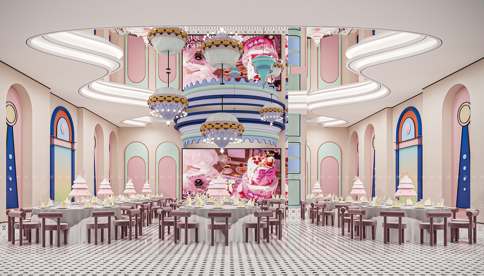 现代中餐厅SU模型下载【ID:1194510828】