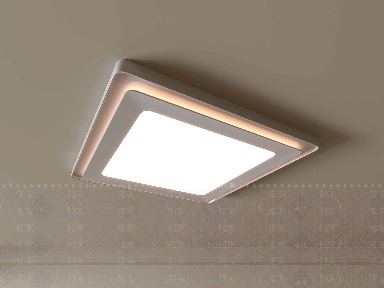 现代吸顶灯3D模型下载【ID:1194515153】