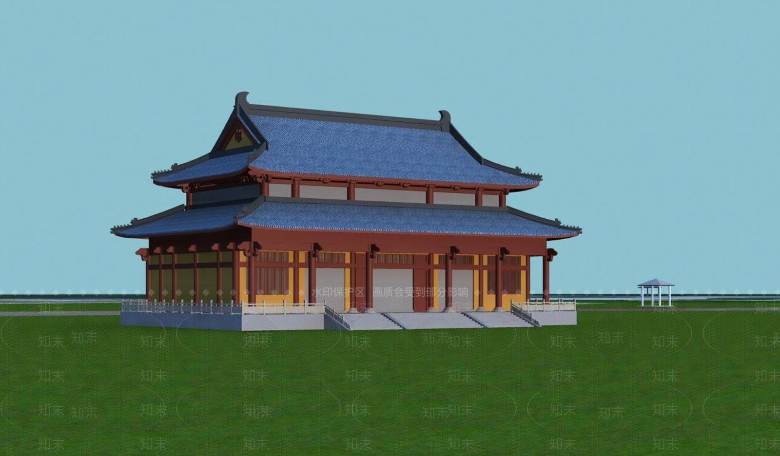 中式古建3D模型下载【ID:1194517929】
