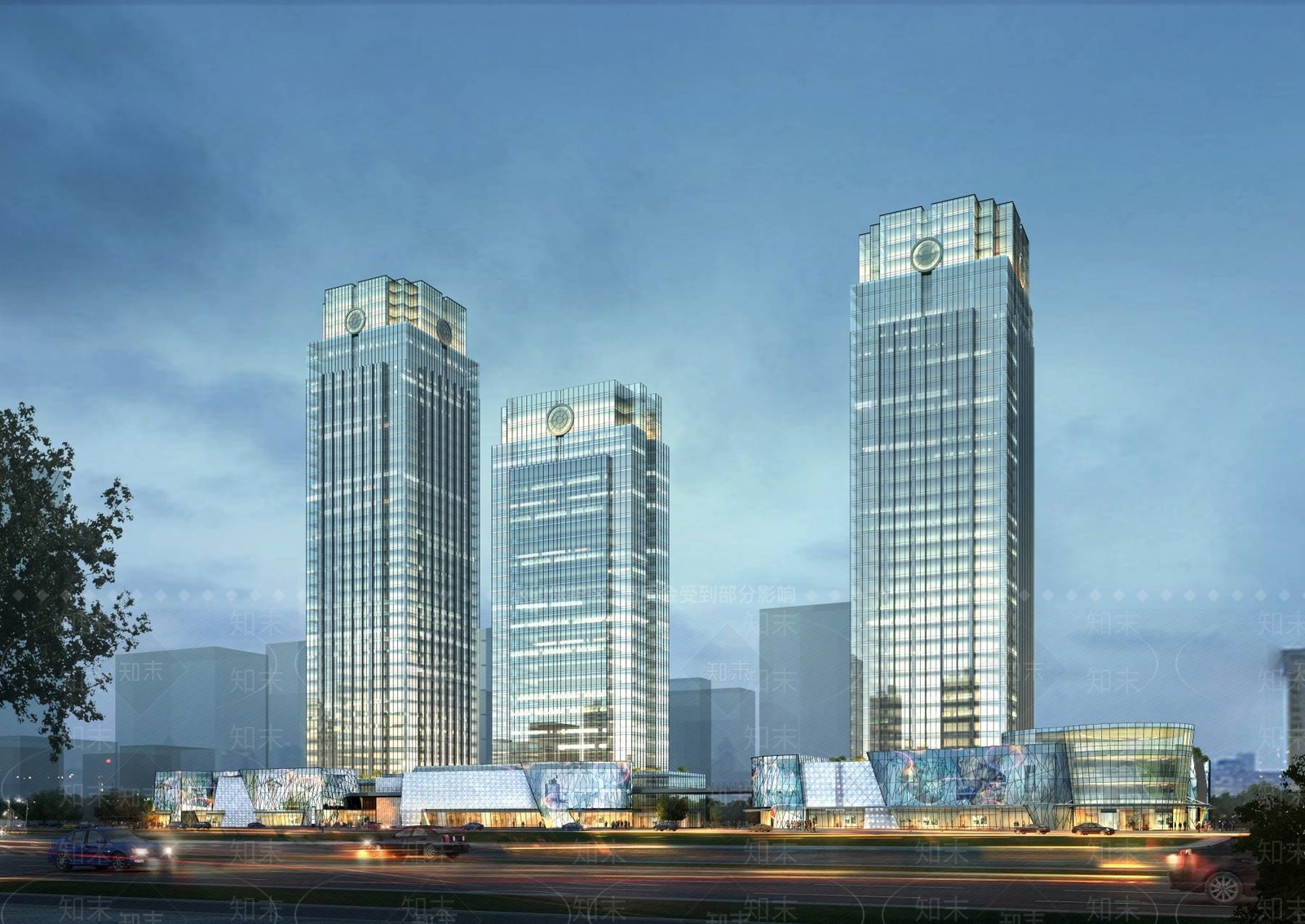 现代商场外观3D模型下载【ID:1194518583】