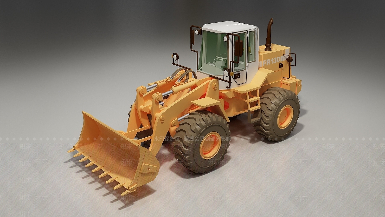 现代挖掘机3D模型下载【ID:1194520102】