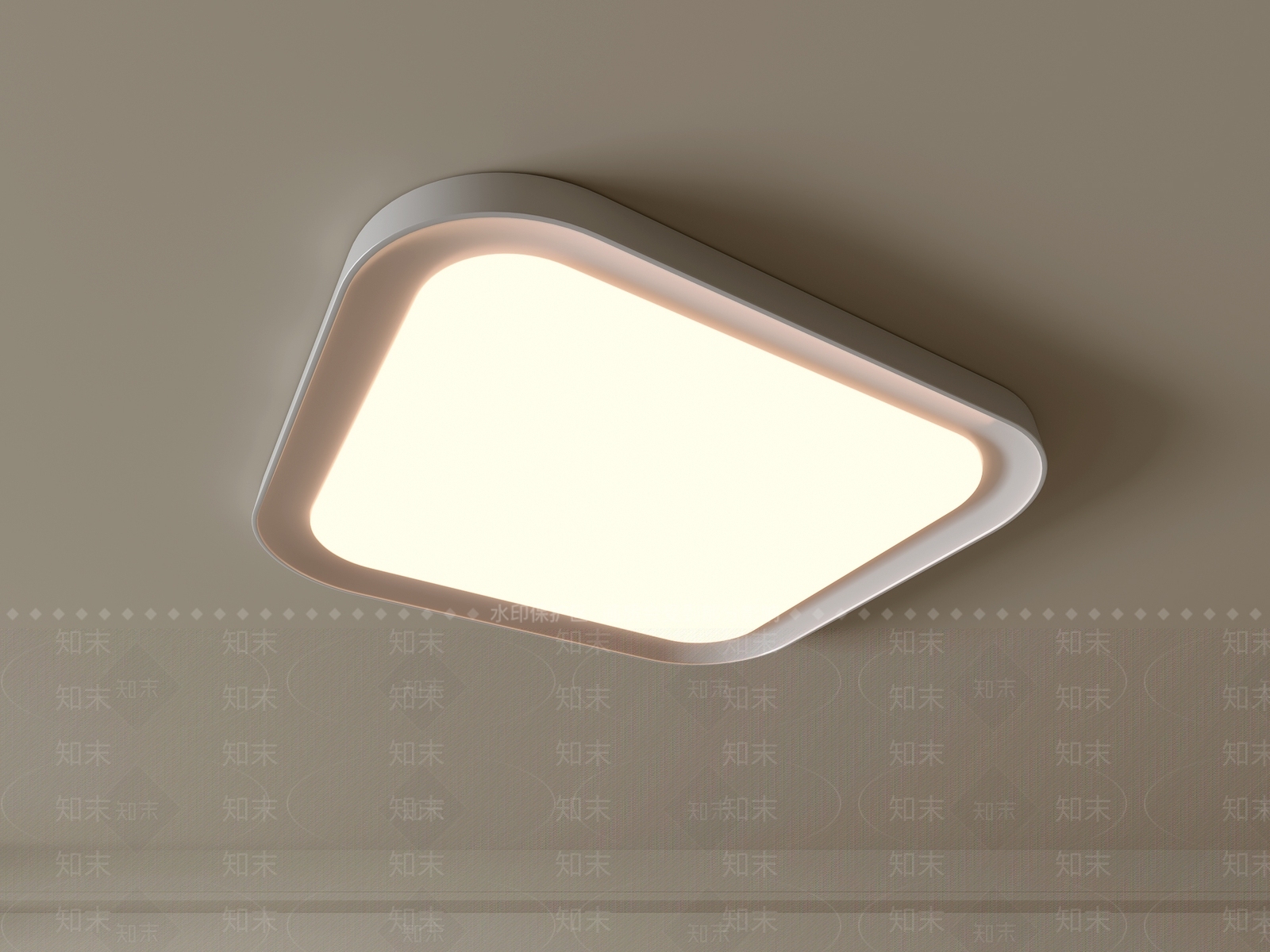 现代吸顶灯3D模型下载【ID:1194520881】