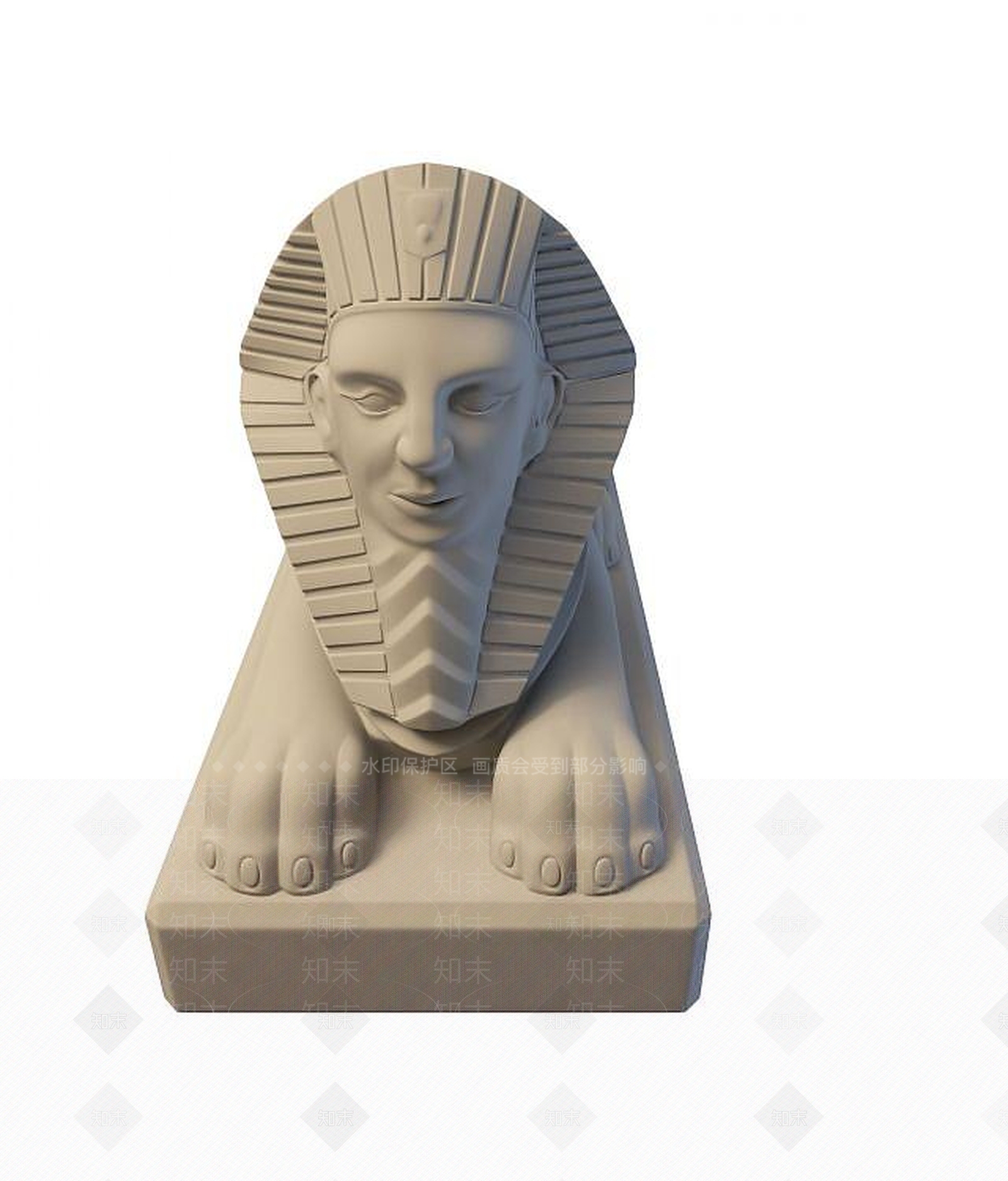 现代狮身人面像3D模型下载【ID:1194521812】