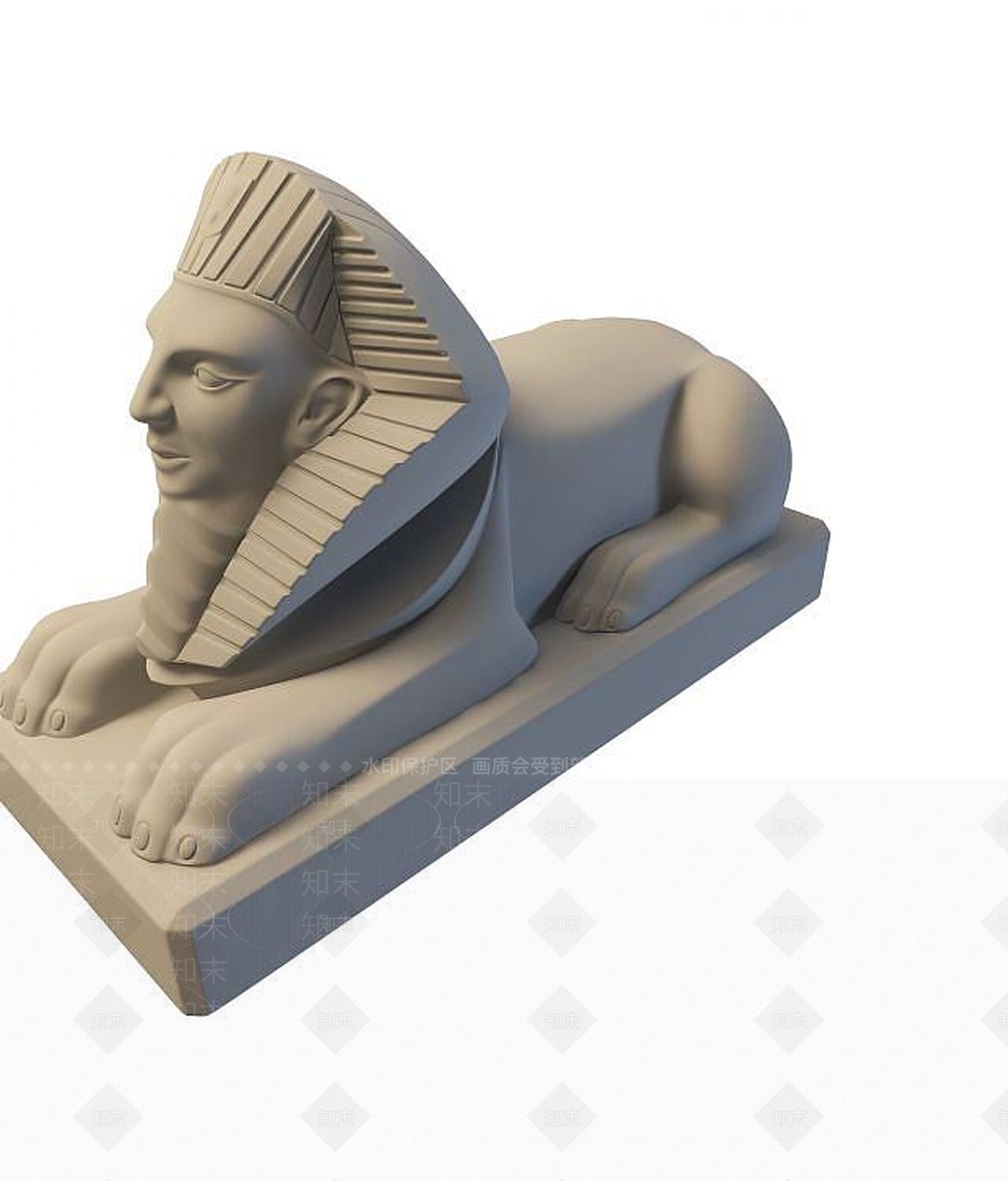 现代狮身人面像3D模型下载【ID:1194521812】