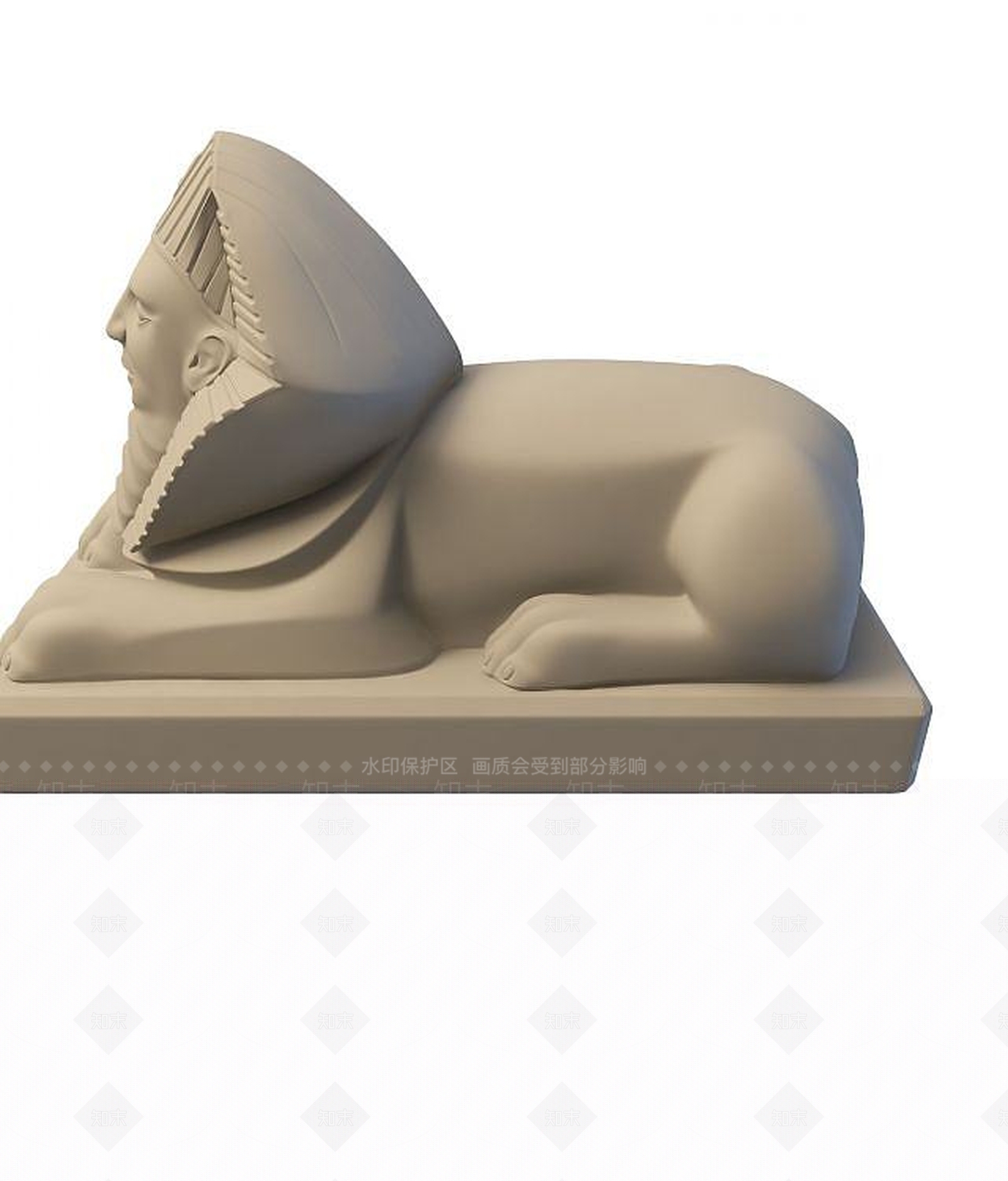 现代狮身人面像3D模型下载【ID:1194521812】