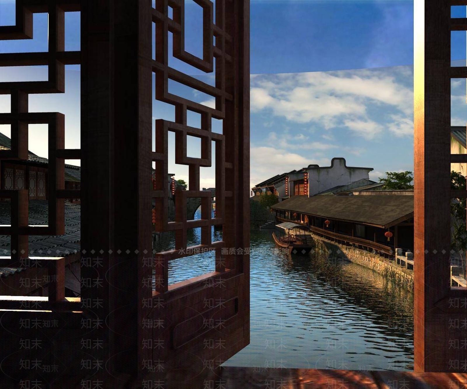 中式古建3D模型下载【ID:1194524463】