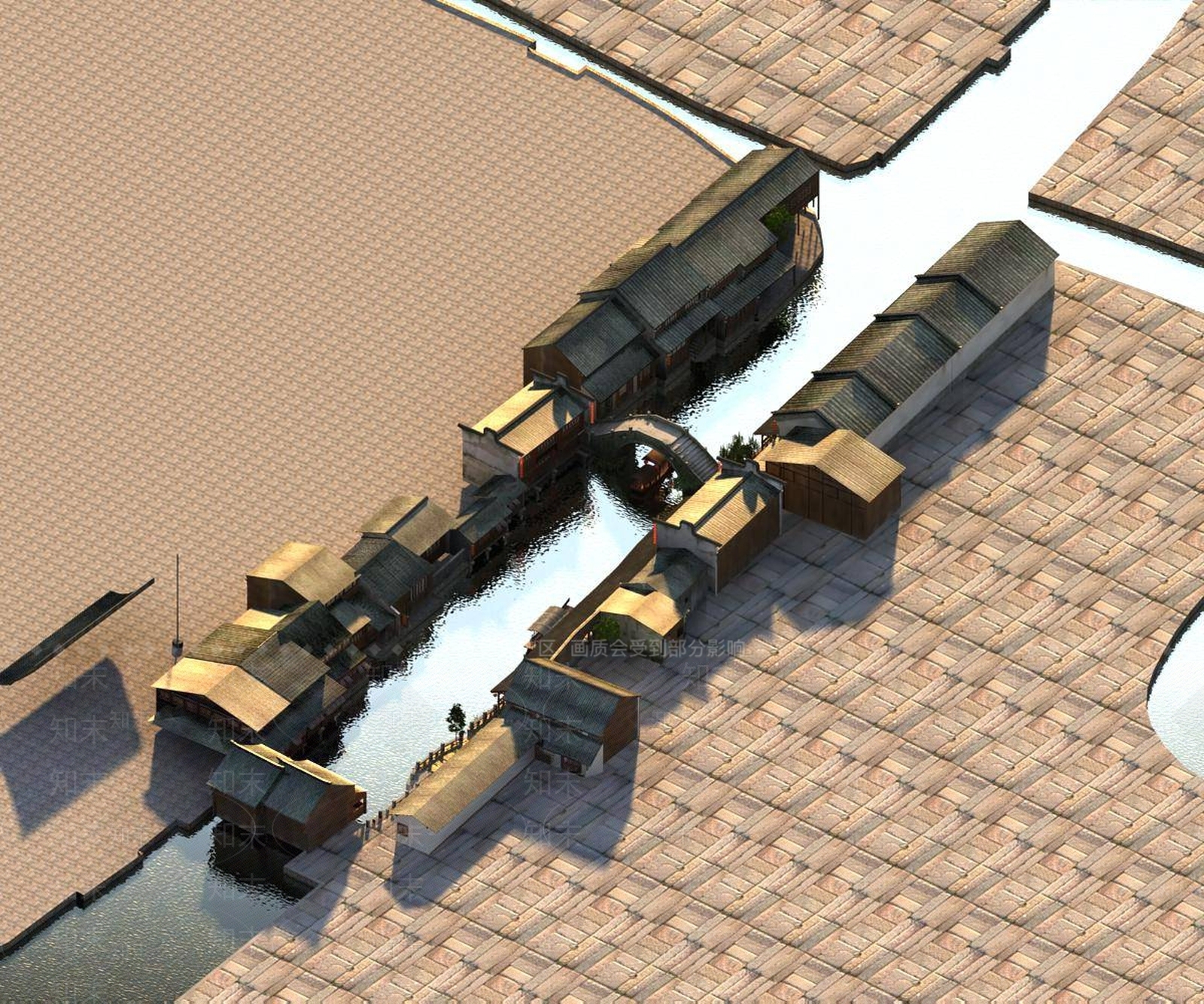 中式古建3D模型下载【ID:1194524463】