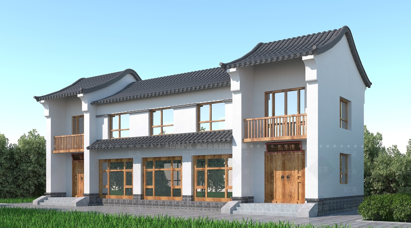 中式建筑3D模型下载【ID:1194525141】