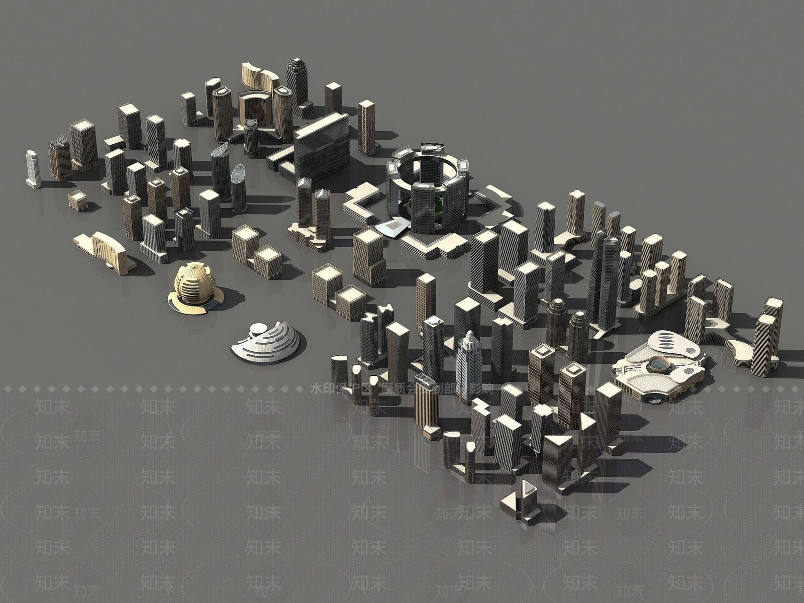 现代综合办公楼3D模型下载【ID:1194525966】