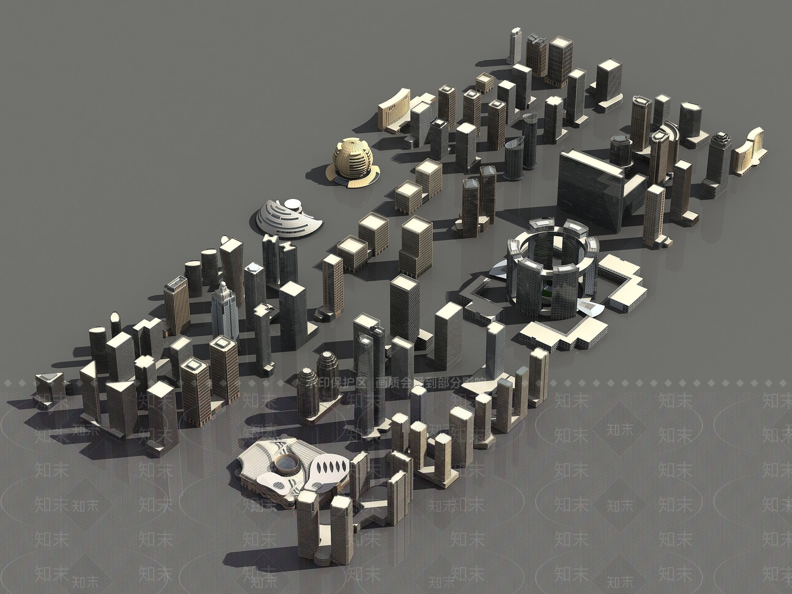 现代综合办公楼3D模型下载【ID:1194525966】