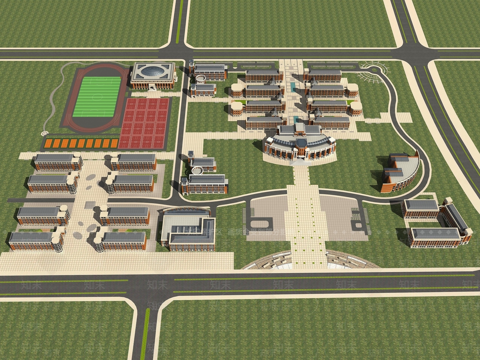 现代综合办公楼3D模型下载【ID:1194526154】