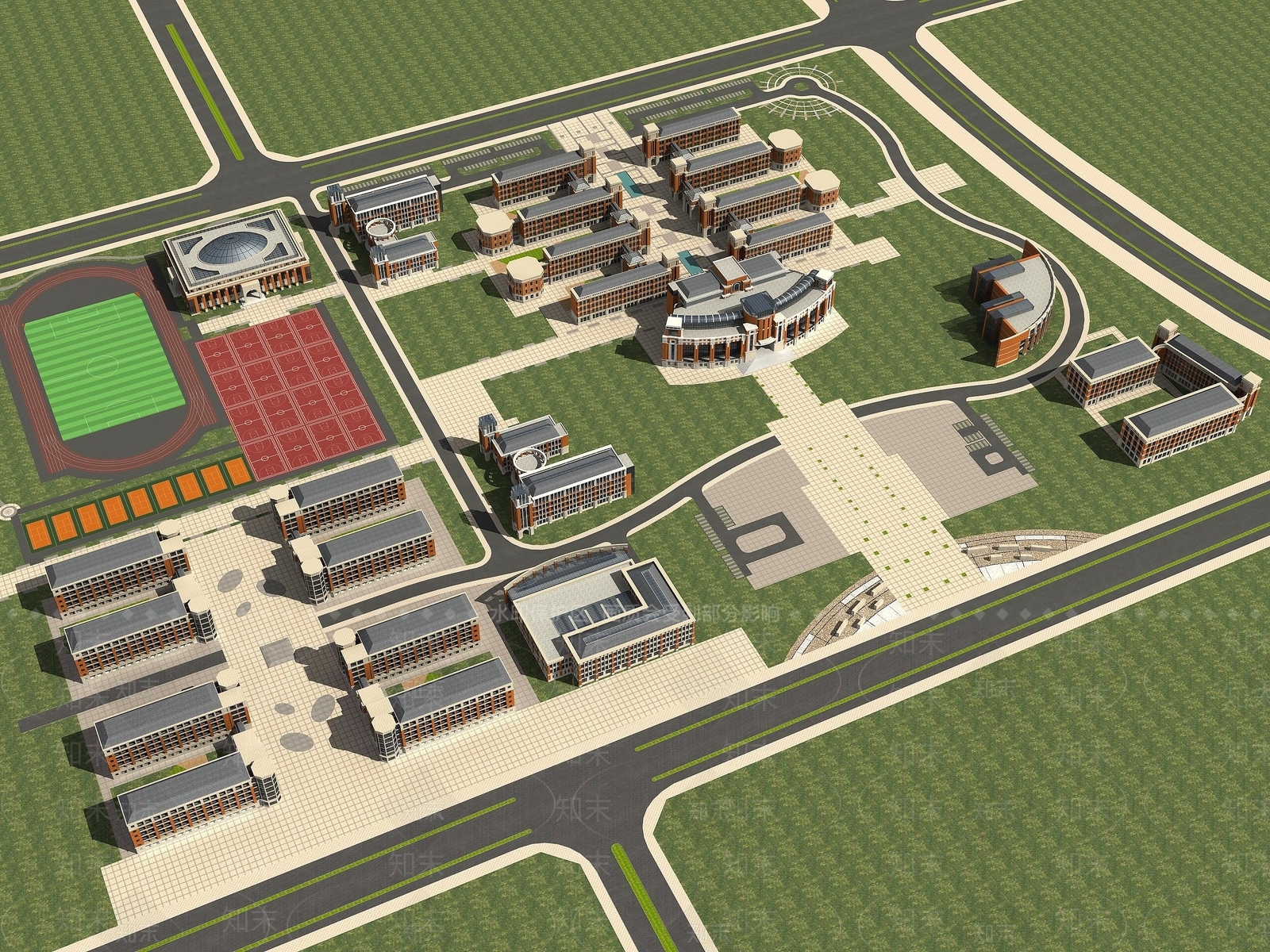 现代综合办公楼3D模型下载【ID:1194526154】