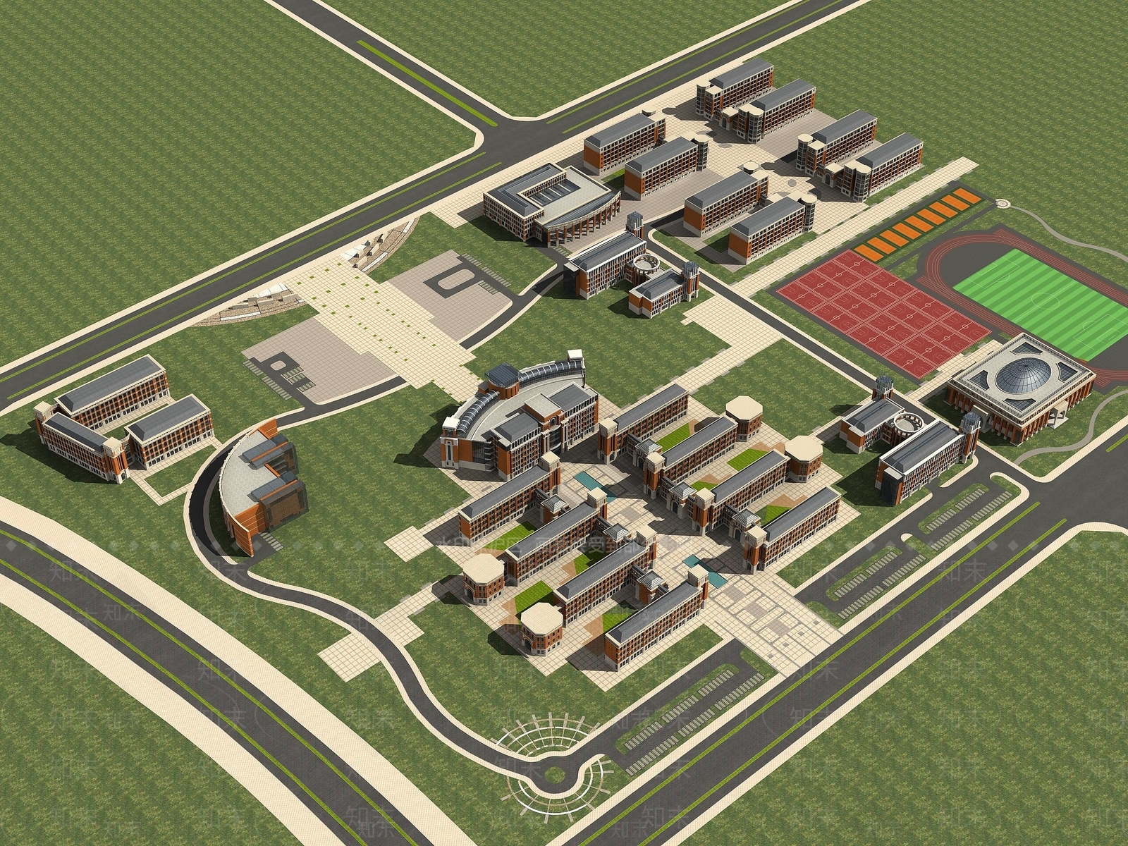 现代综合办公楼3D模型下载【ID:1194526154】