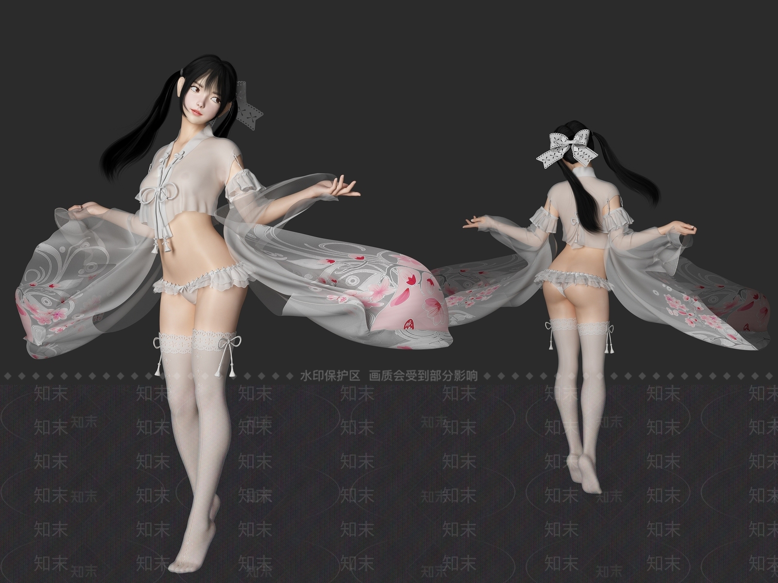 现代仙女3D模型下载【ID:1194526449】