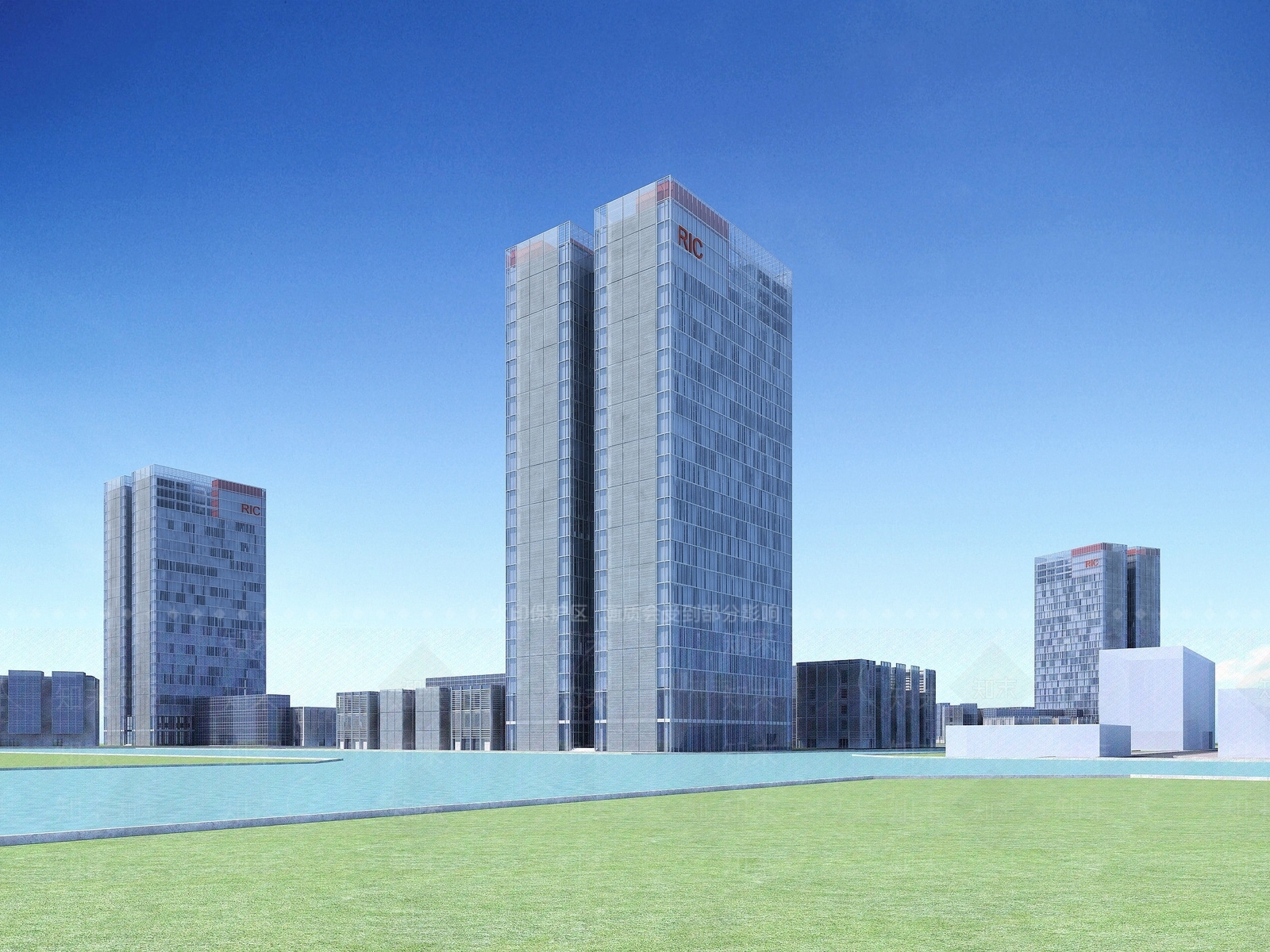 现代办公楼3D模型下载【ID:1194527354】