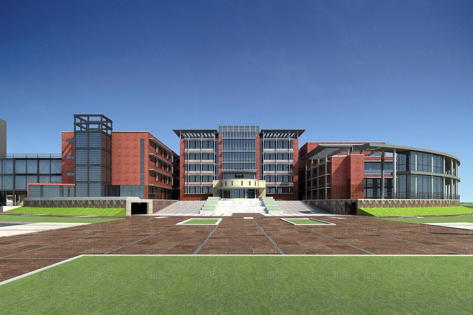 现代学校3D模型下载【ID:1194528924】