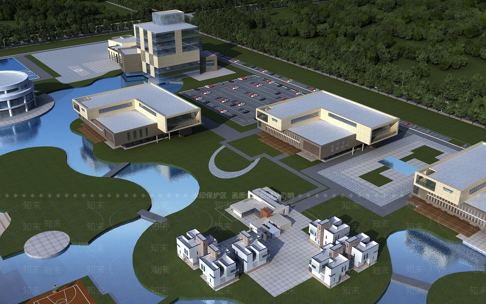 现代科技园3D模型下载【ID:1194529109】