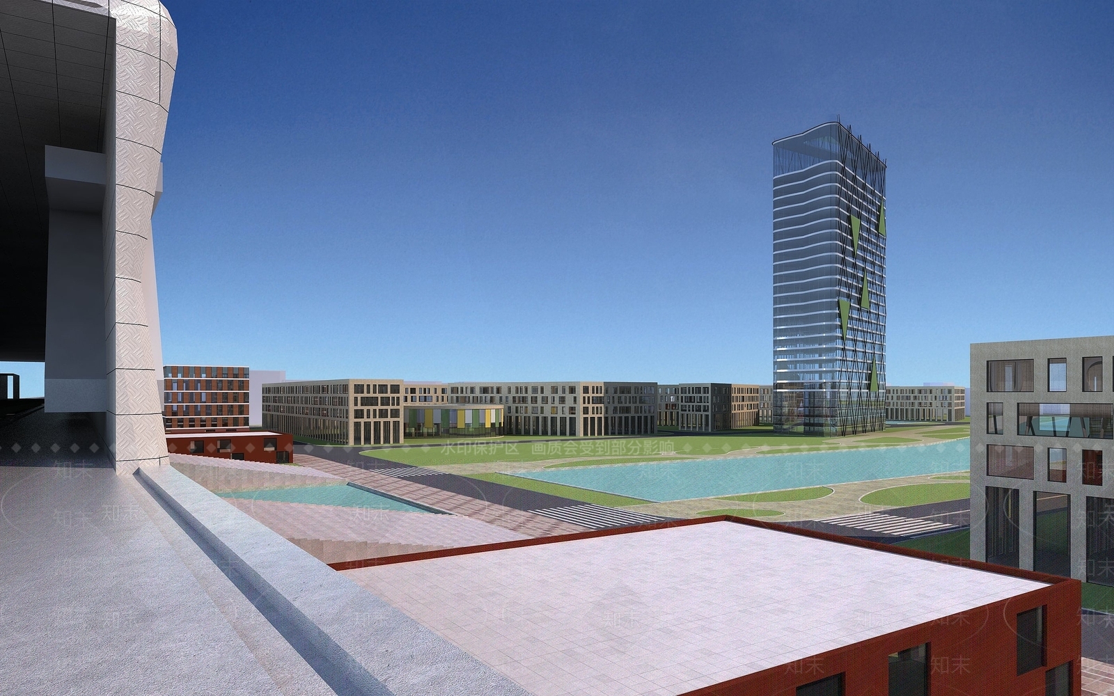 现代地铁站规划3D模型下载【ID:1194529511】