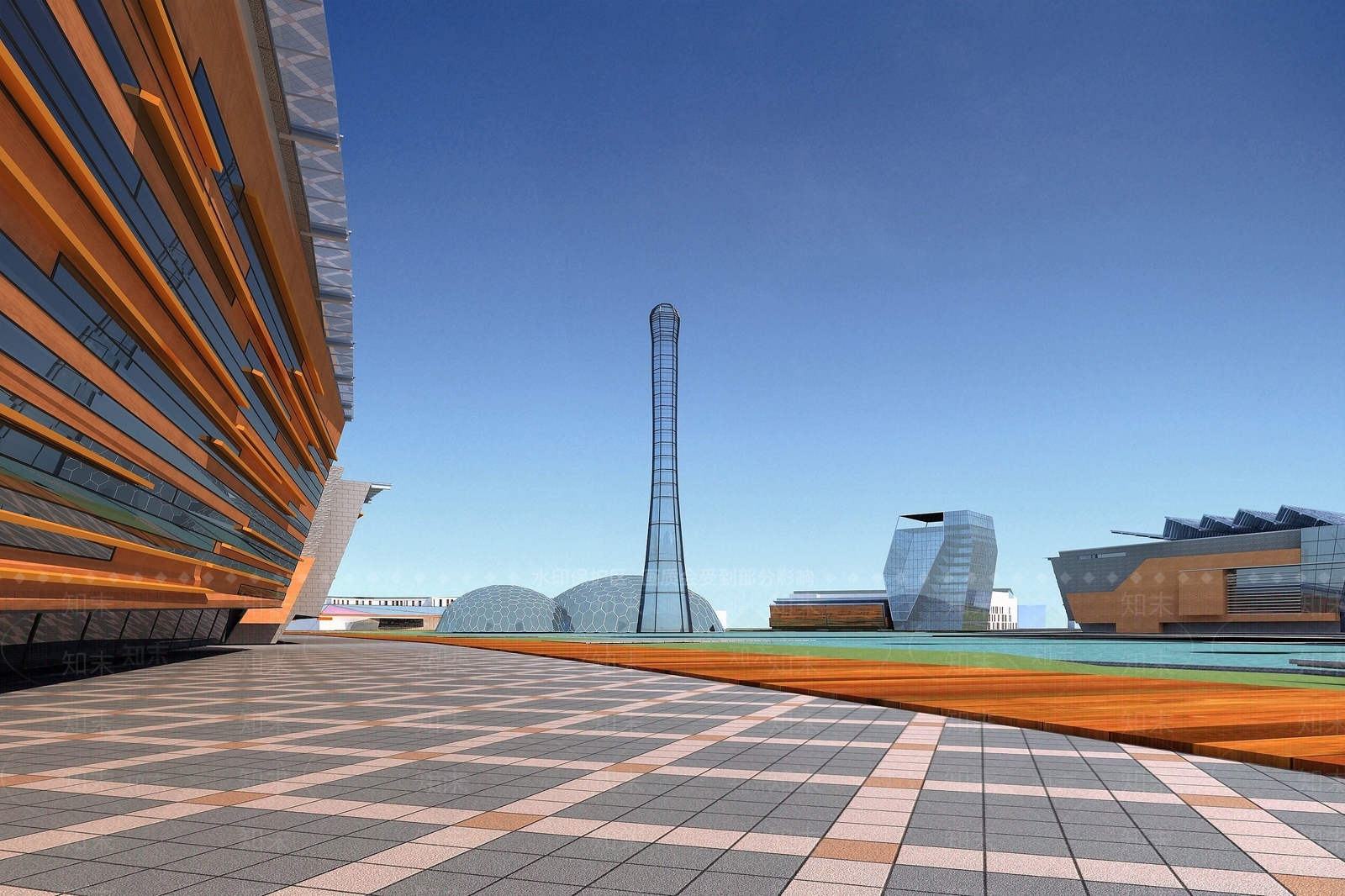 现代生态社区3D模型下载【ID:1194529526】