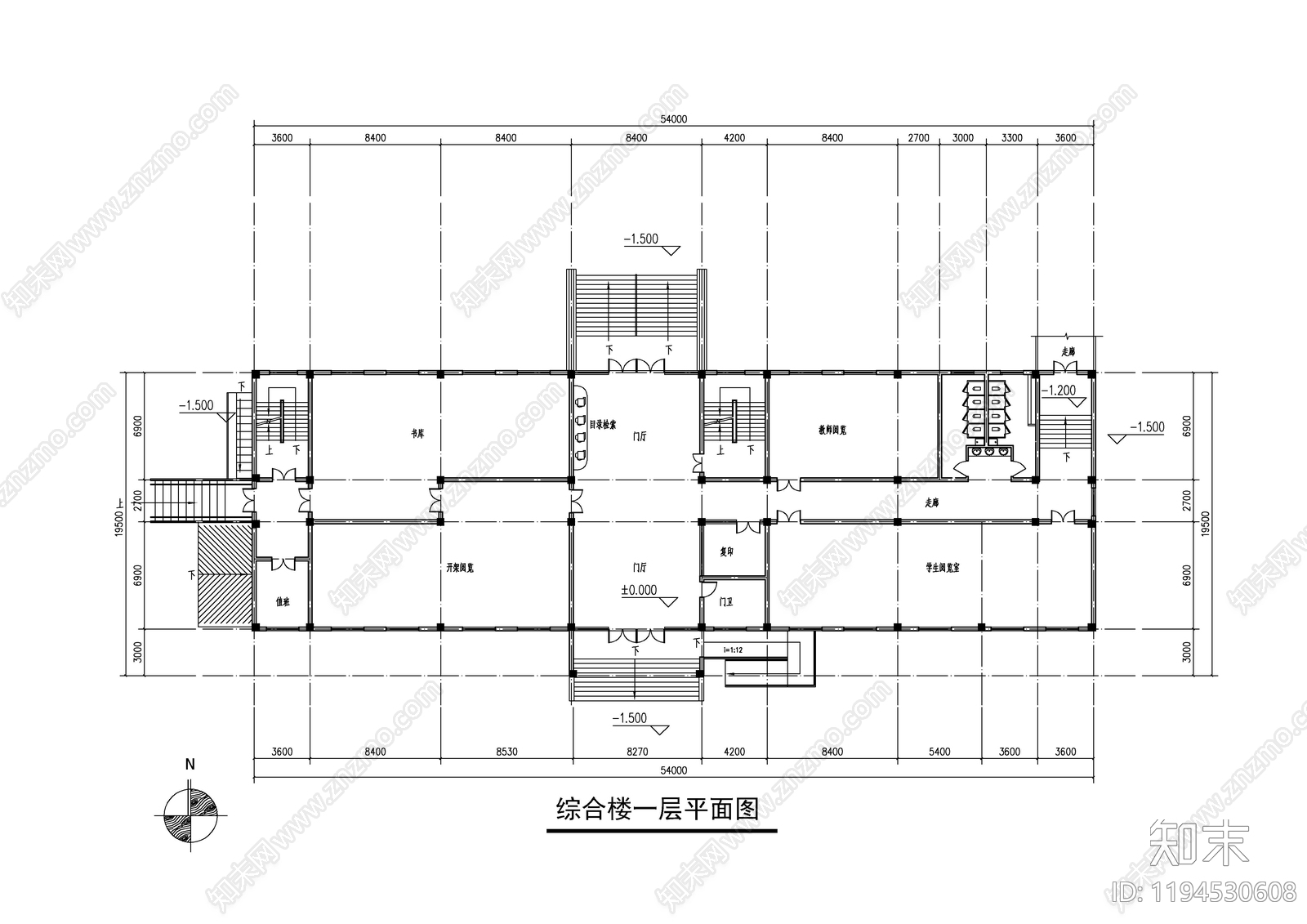 建筑平面布置图施工图下载【ID:1194530608】