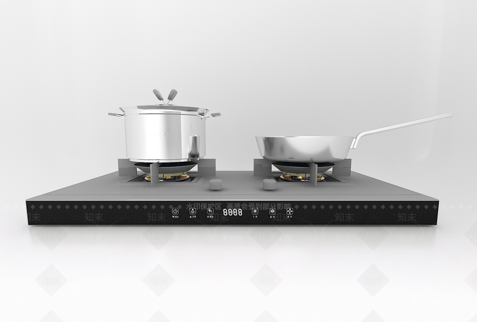 现代风格煤气灶3D模型下载【ID:1194531652】