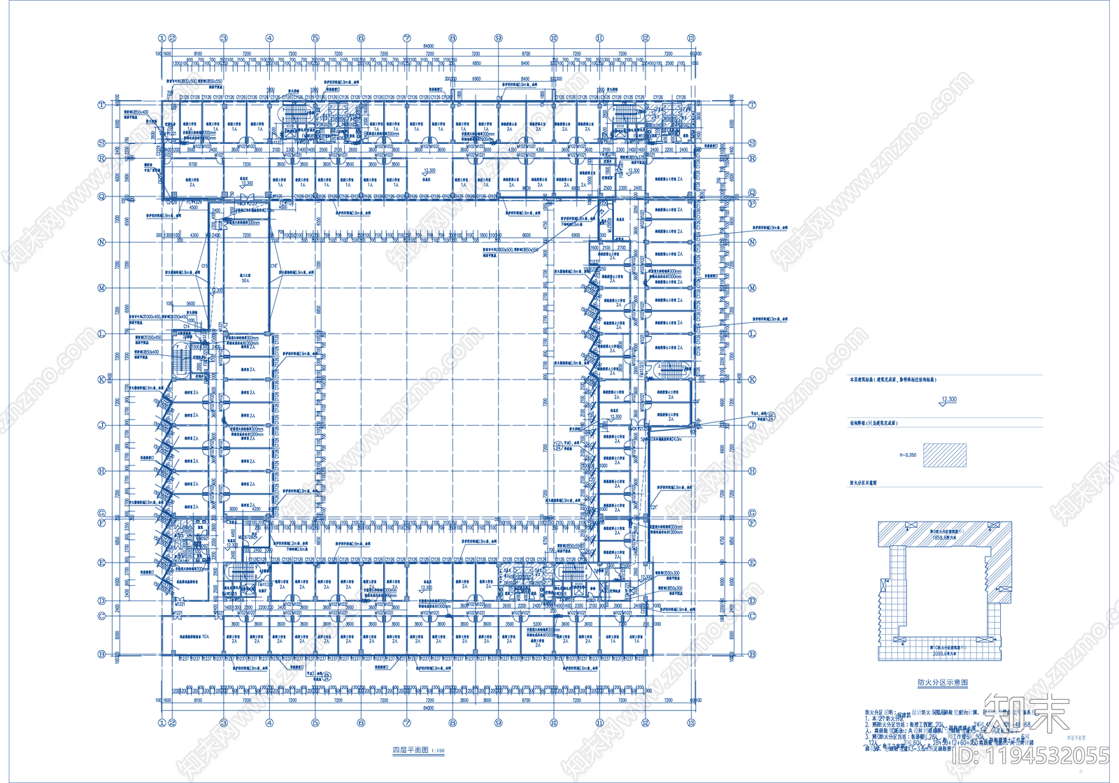现代学校建筑cad施工图下载【ID:1194532055】