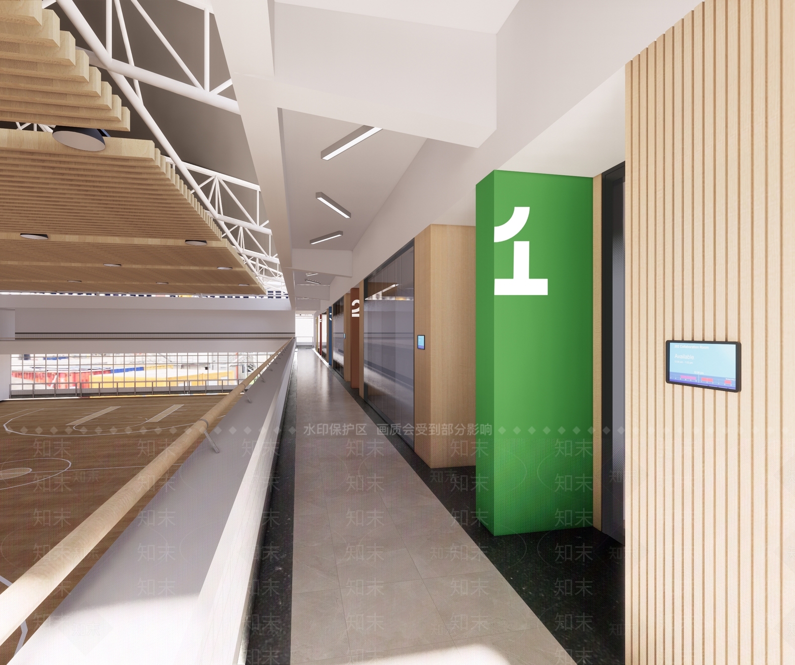 现代其他学校空间SU模型下载【ID:1194532251】