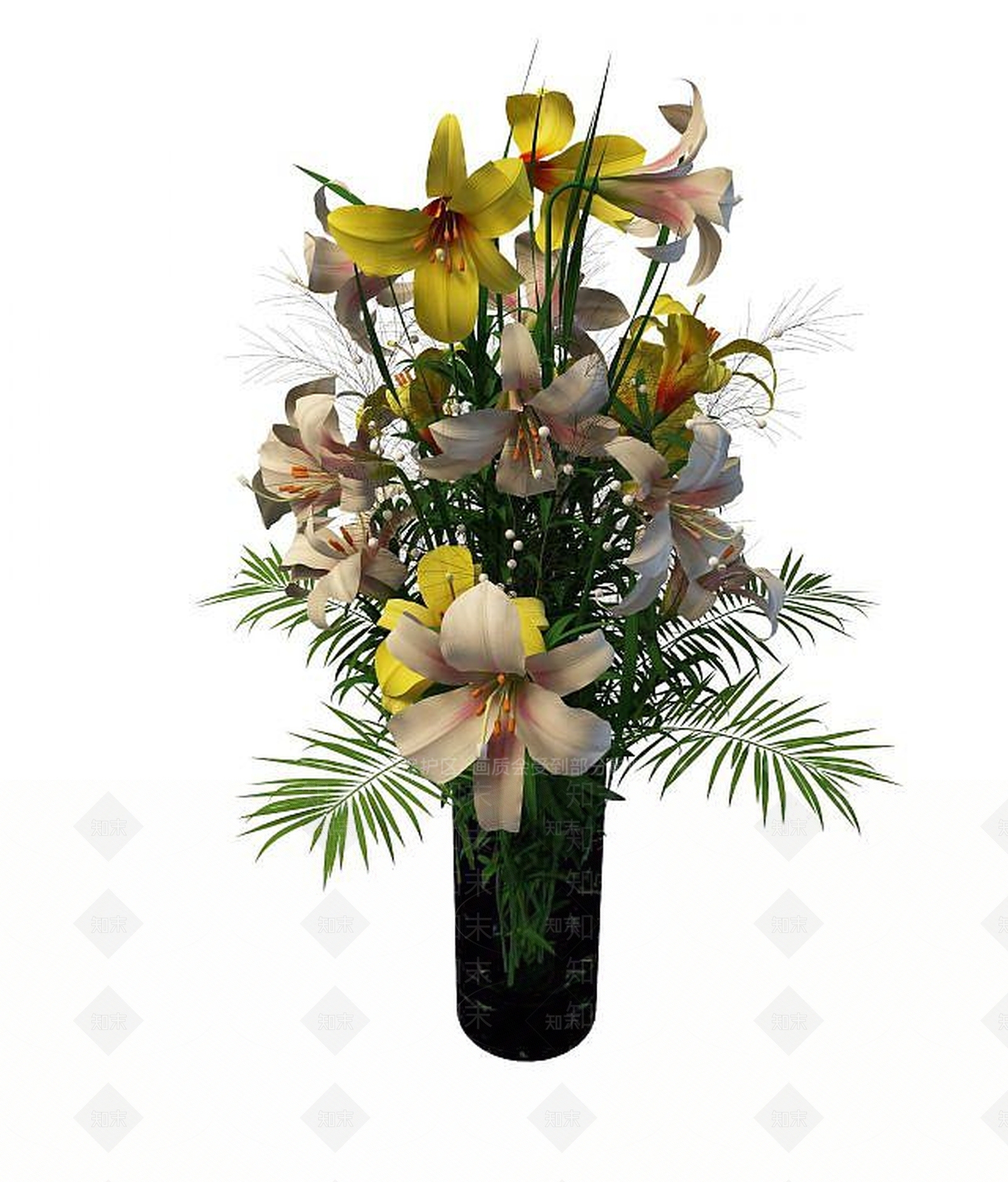现代花瓶3D模型下载【ID:1194533961】