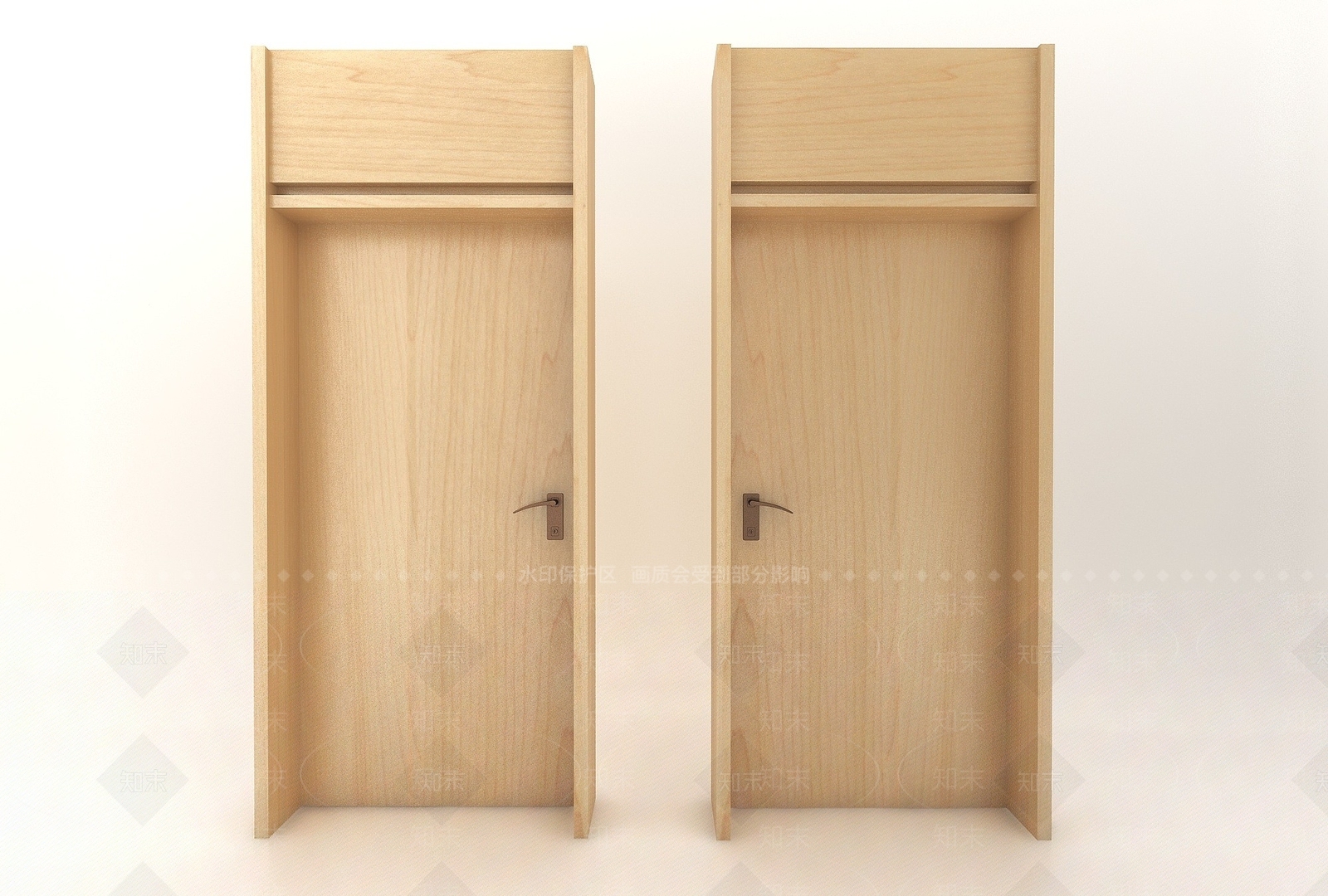 现代风格卧室门3D模型下载【ID:1194534309】