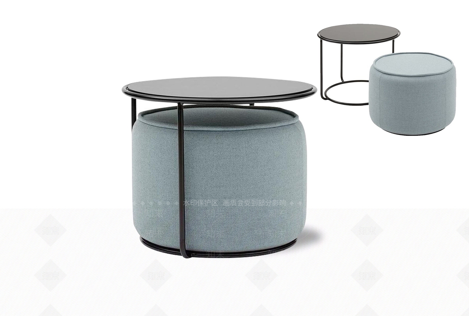 现代多功能移动茶几3D模型下载【ID:1194534689】