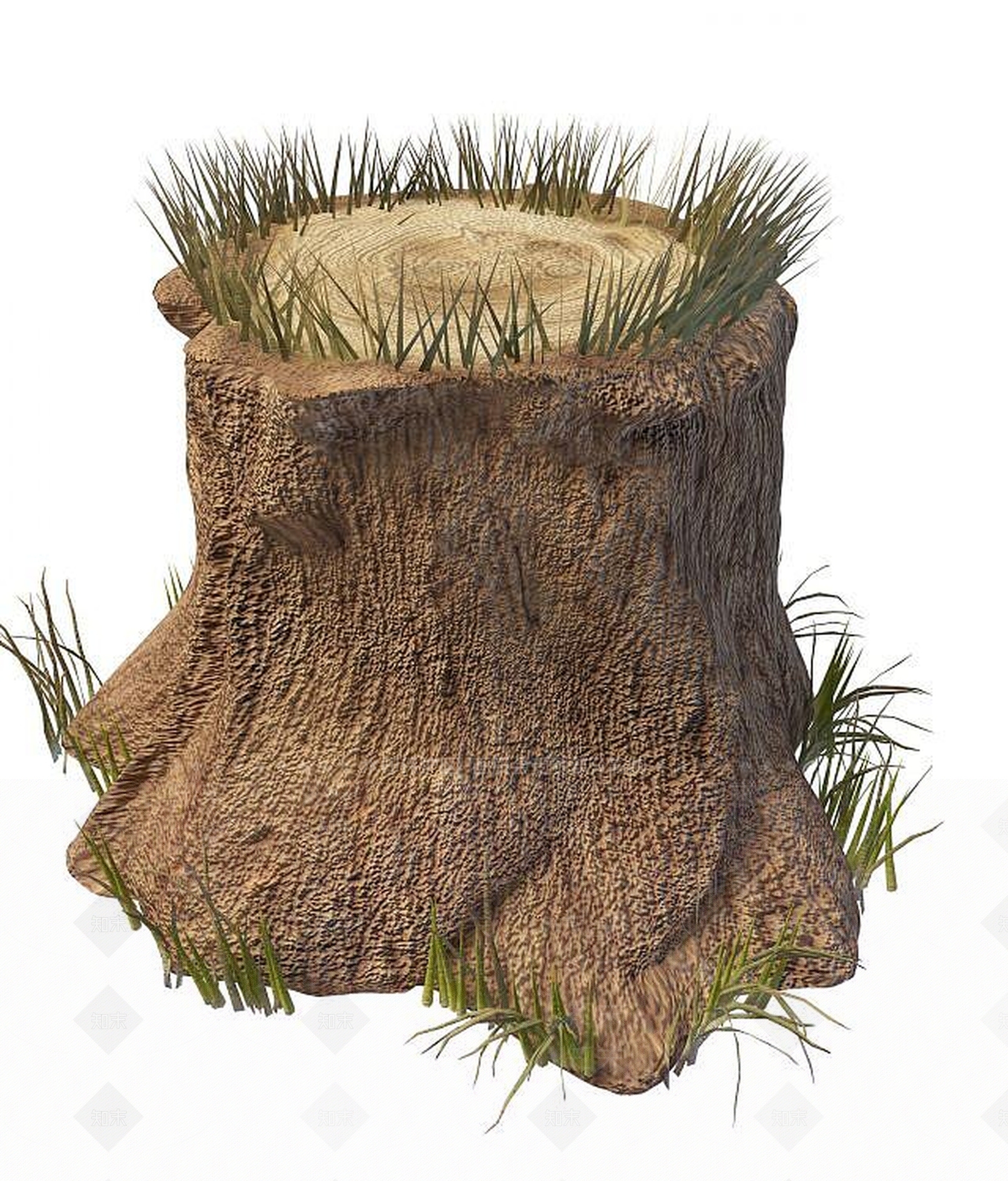 现代树桩3D模型下载【ID:1194535485】