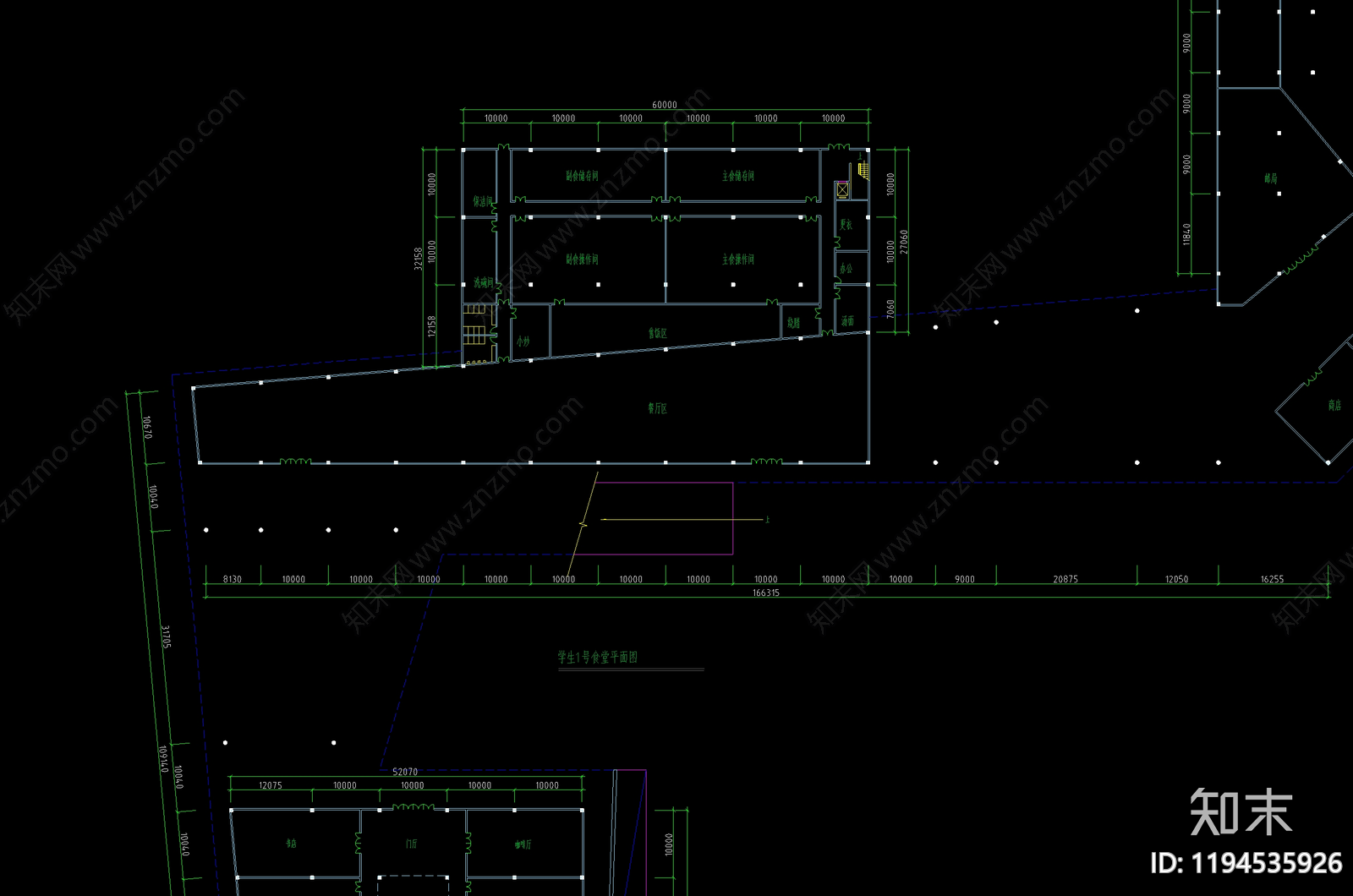 现代新中式学校建筑cad施工图下载【ID:1194535926】