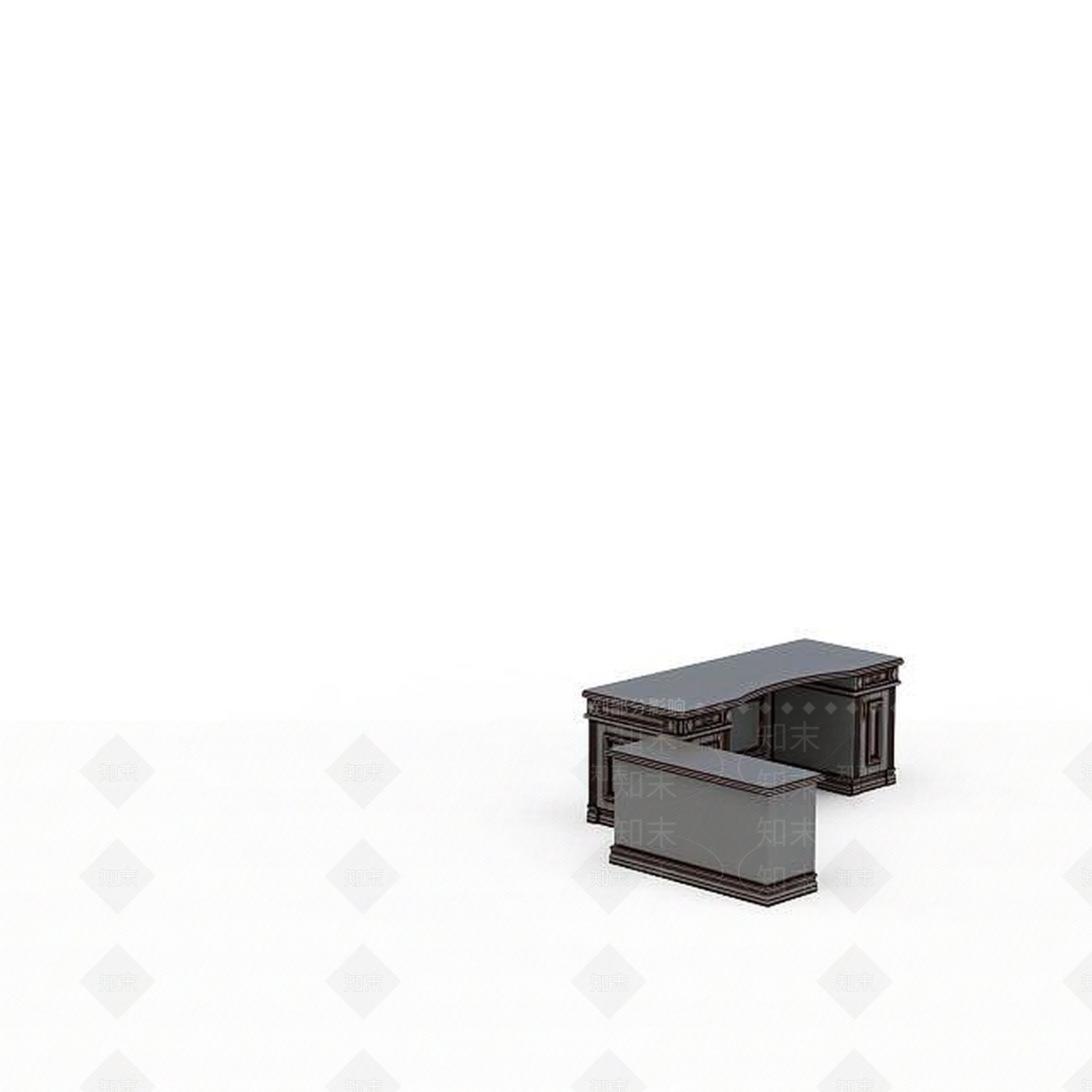 现代书桌3D模型下载【ID:1194540618】