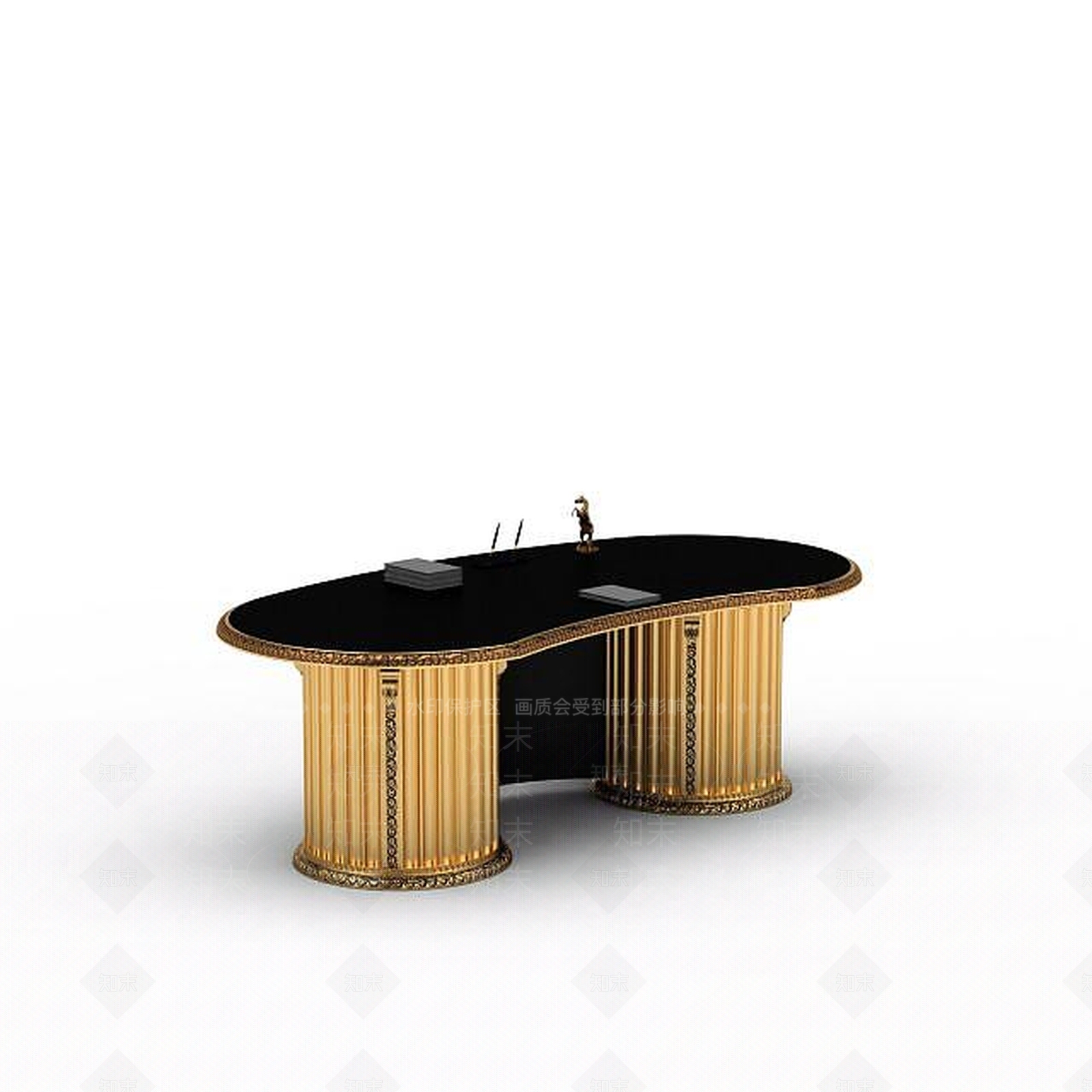 现代书桌3D模型下载【ID:1194540755】