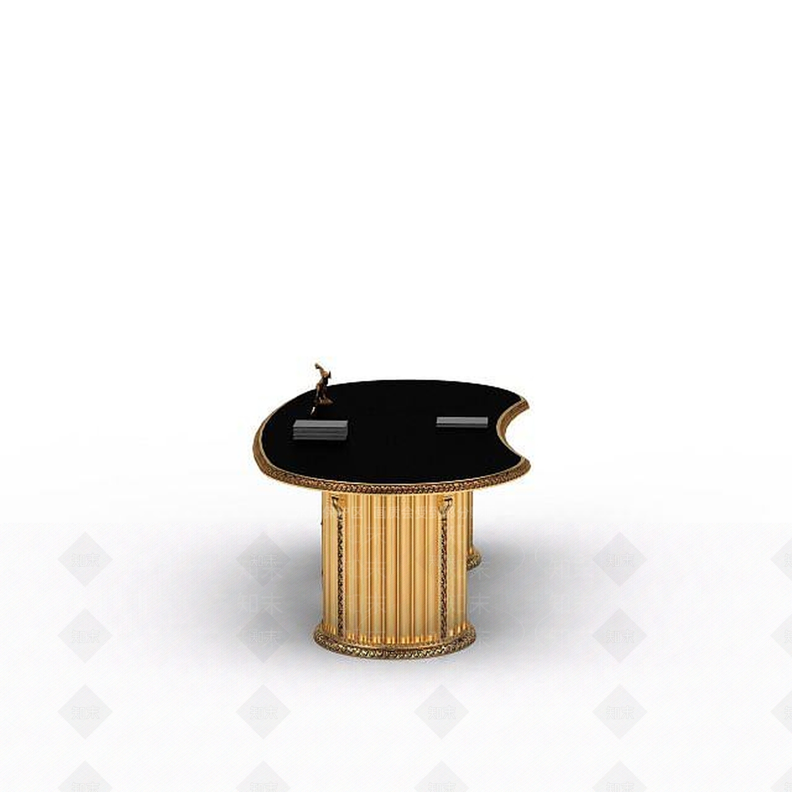 现代书桌3D模型下载【ID:1194540755】