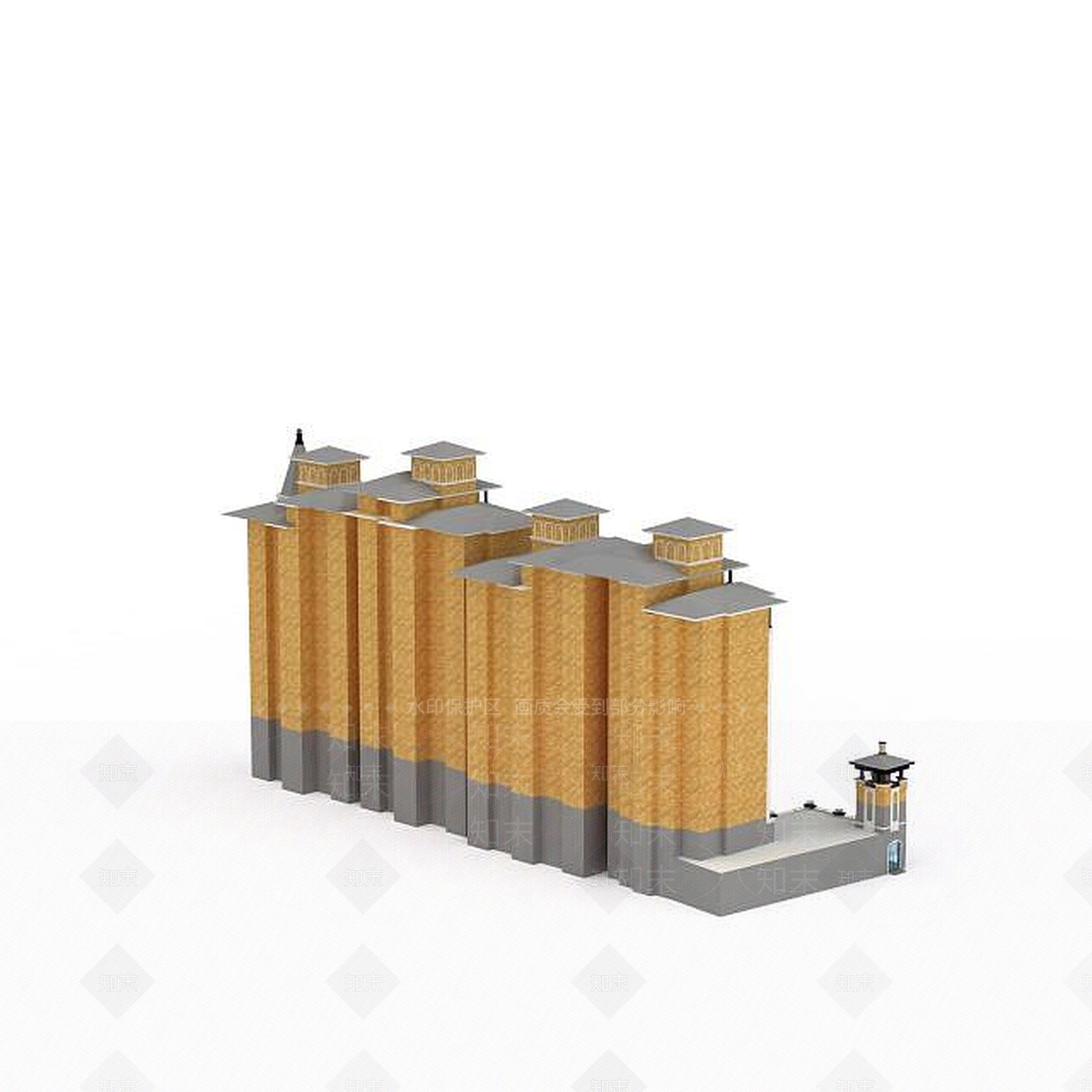 现代其他建筑外观3D模型下载【ID:1198940577】