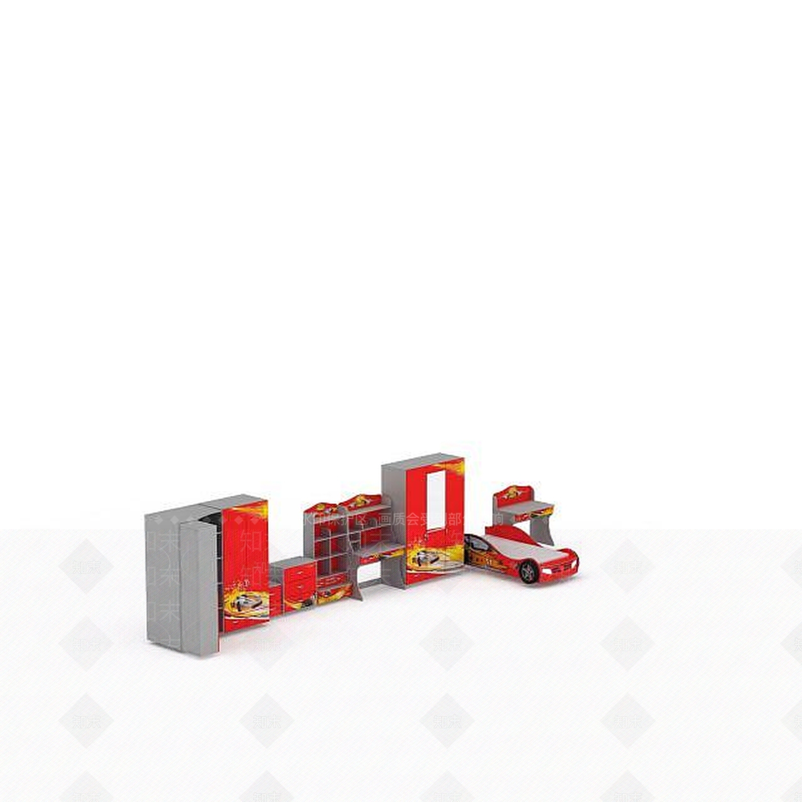 现代衣柜3D模型下载【ID:1194542552】