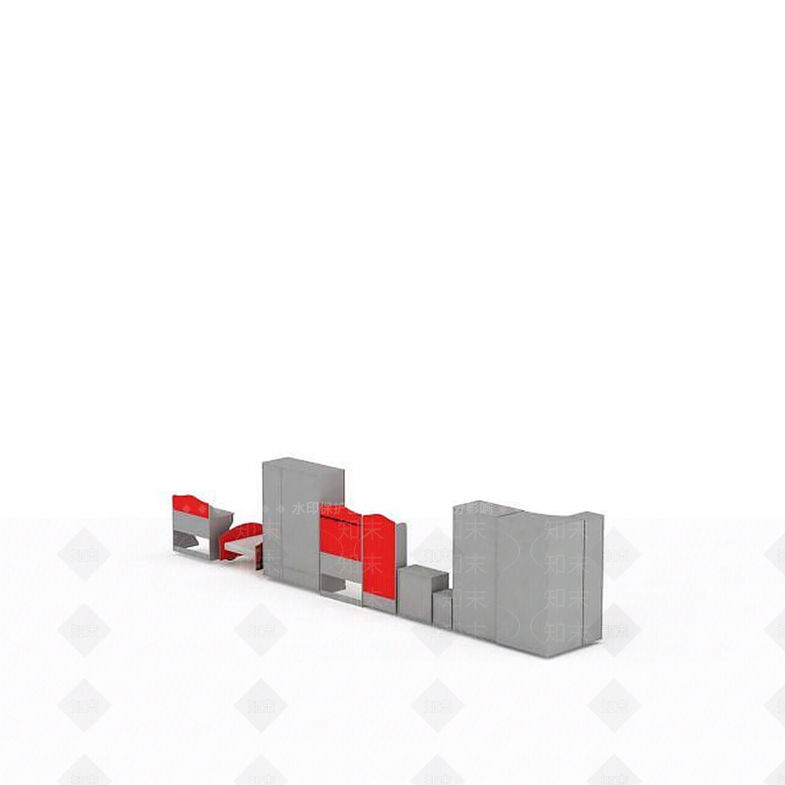 现代衣柜3D模型下载【ID:1194542552】