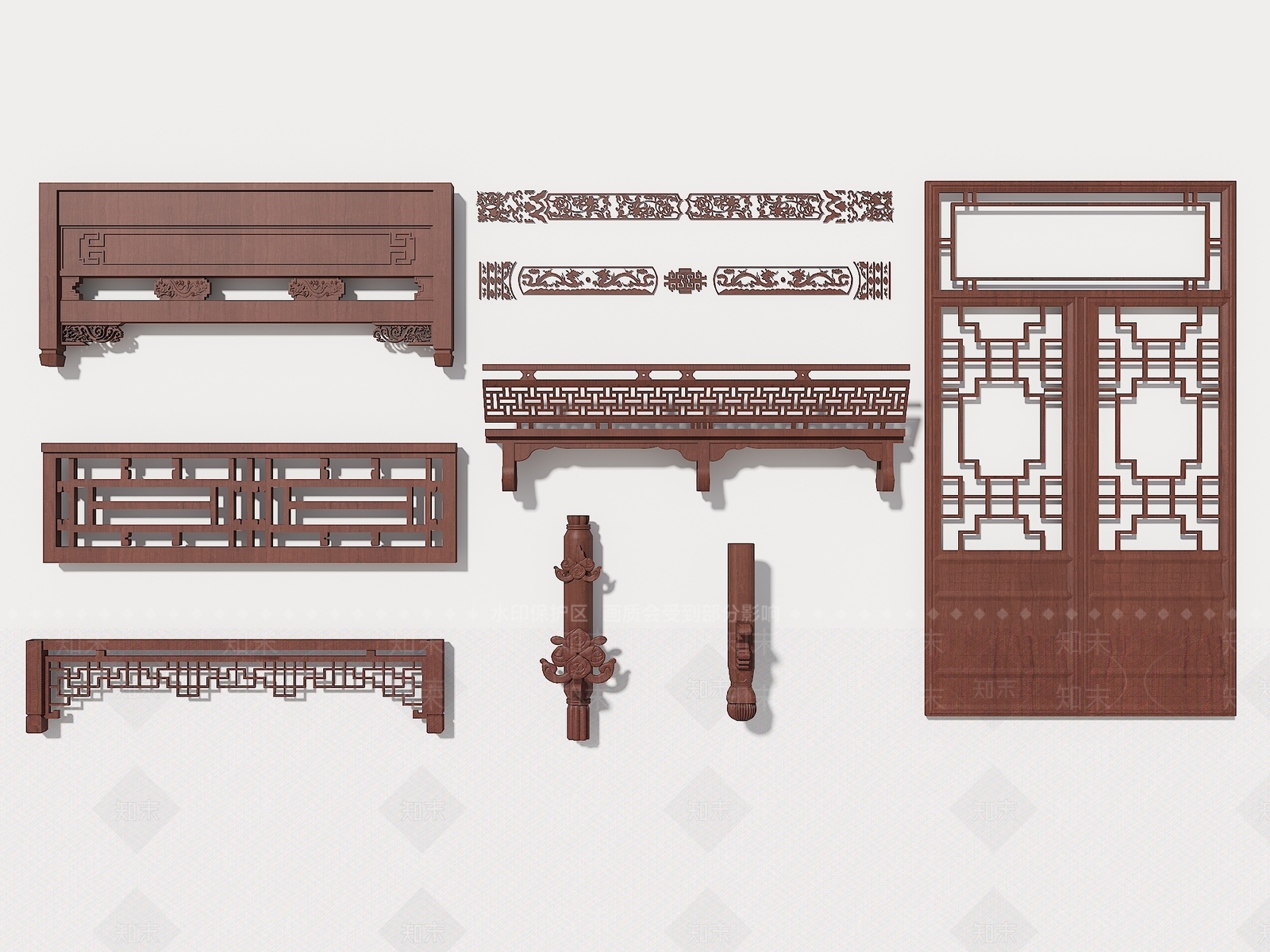 建筑材料SU模型下载【ID:1194543207】