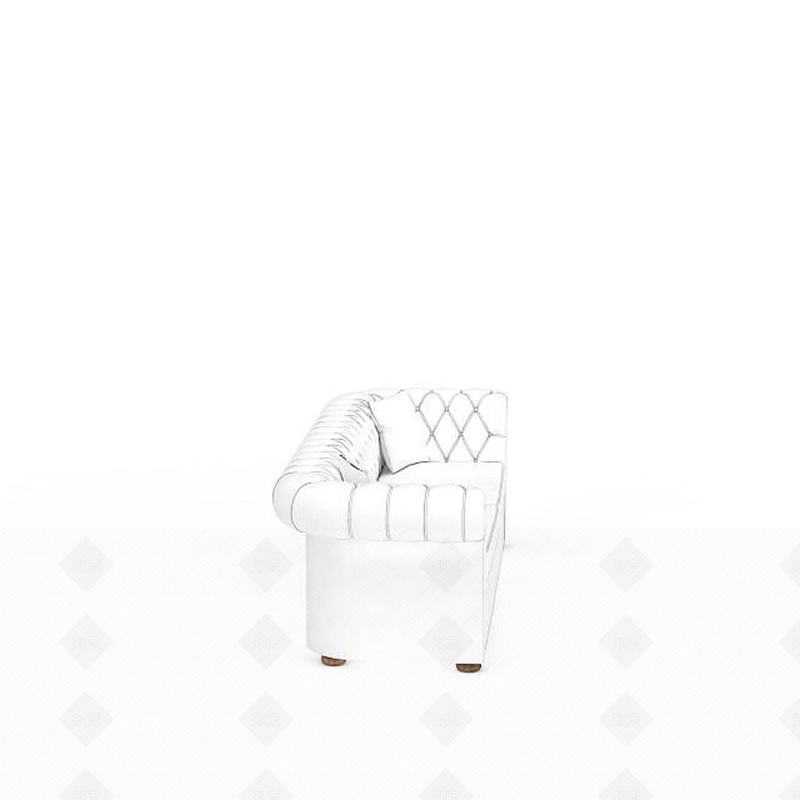 现代双人沙发3D模型下载【ID:1194544750】