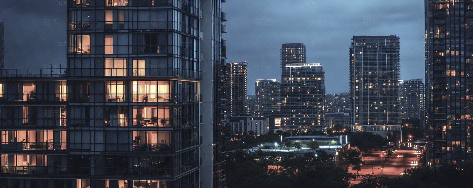 现代简约小区外景贴图下载【ID:1194546186】