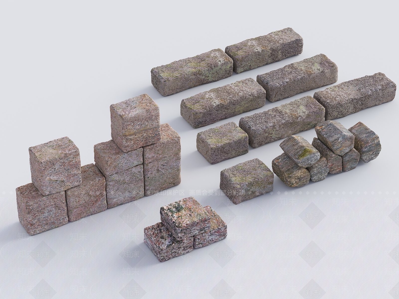 现代石头SU模型下载【ID:1194546245】