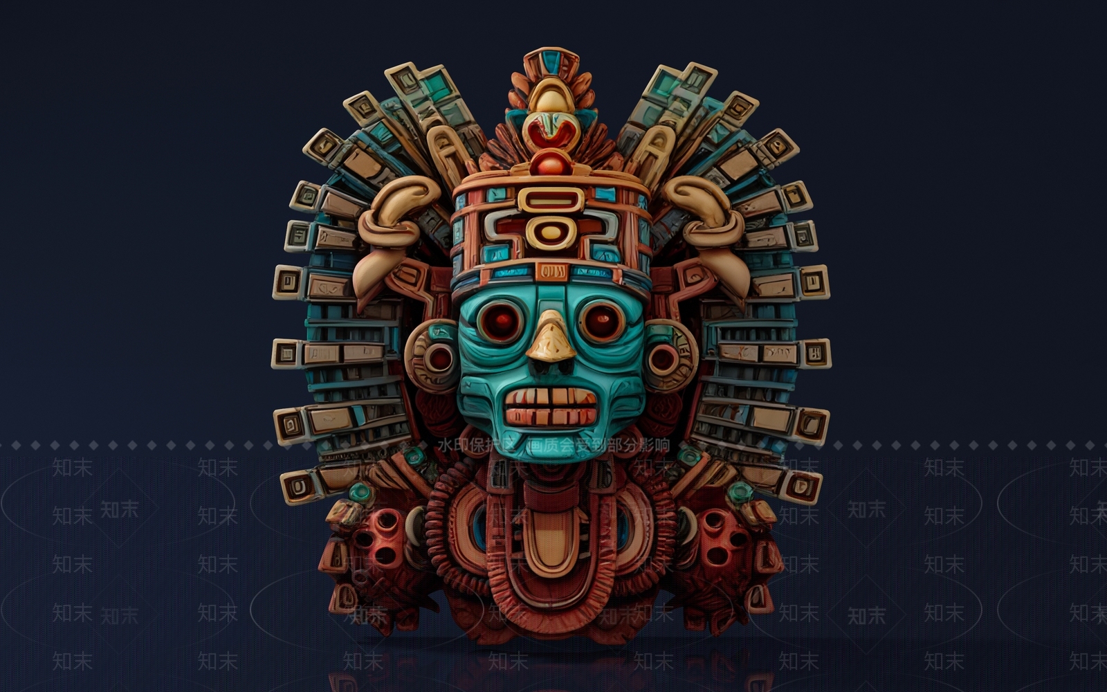 复古日式雕塑摆件3D模型下载【ID:1194547619】