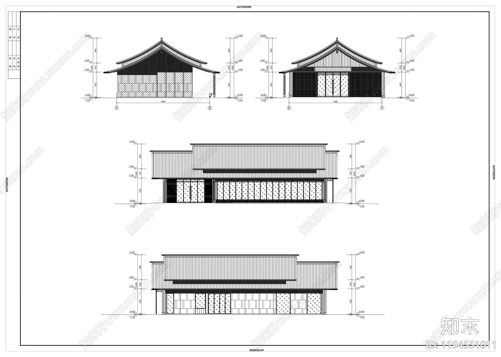新中式其他公共建筑施工图下载【ID:1194551011】