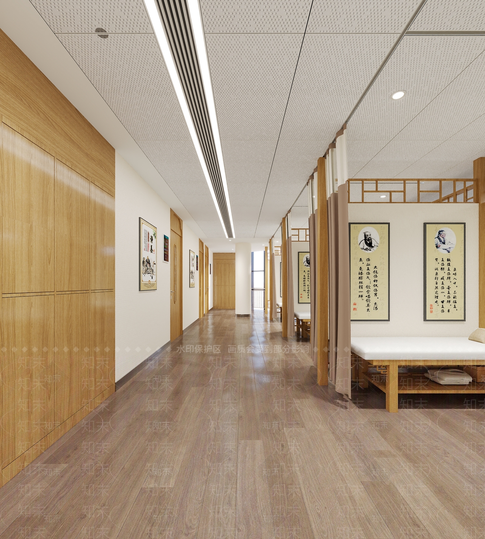 新中式医院SU模型下载【ID:1194553719】