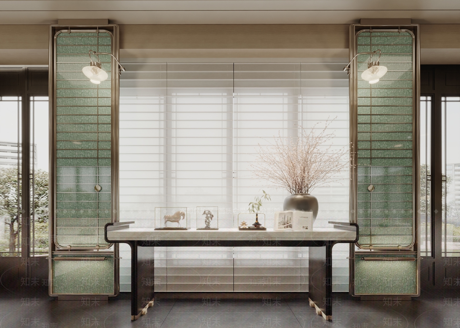 新中式屏风3D模型下载【ID:1194554732】
