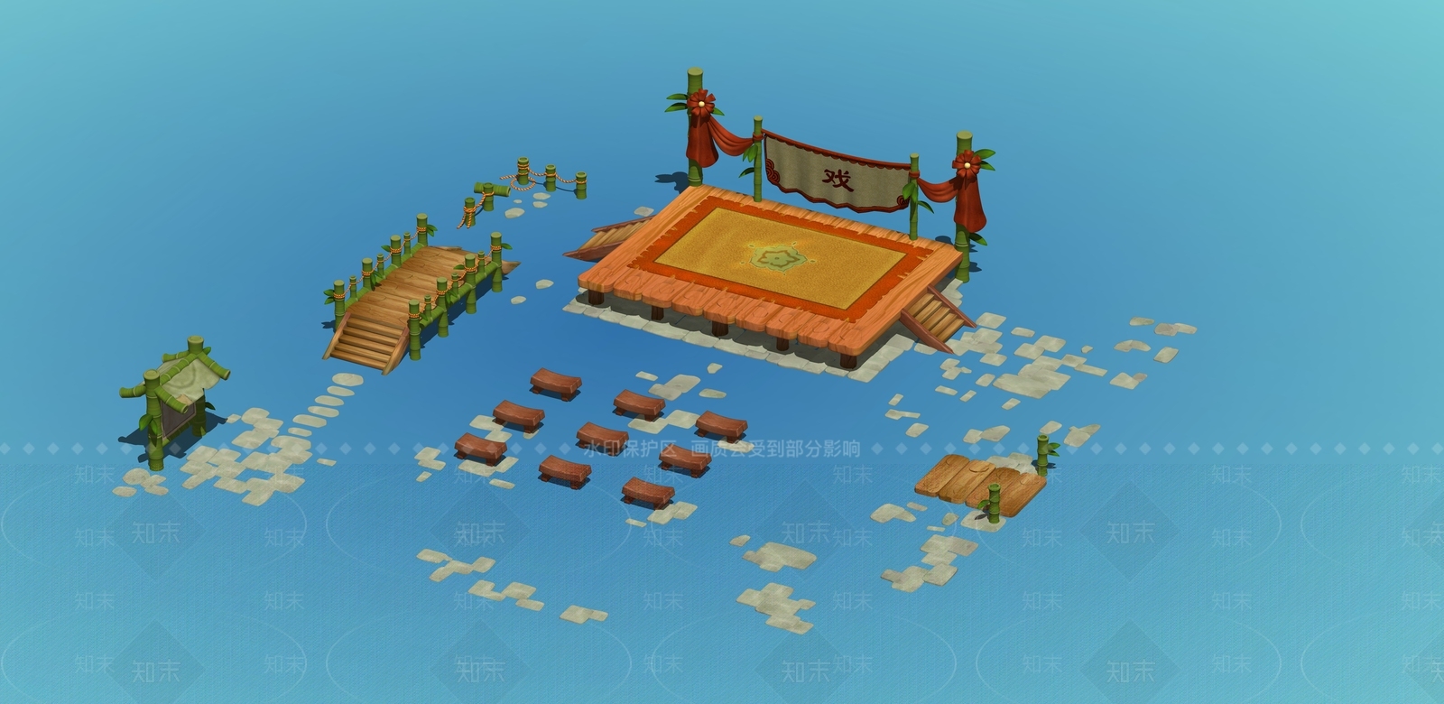 复古风格建筑SU模型下载【ID:1194554799】