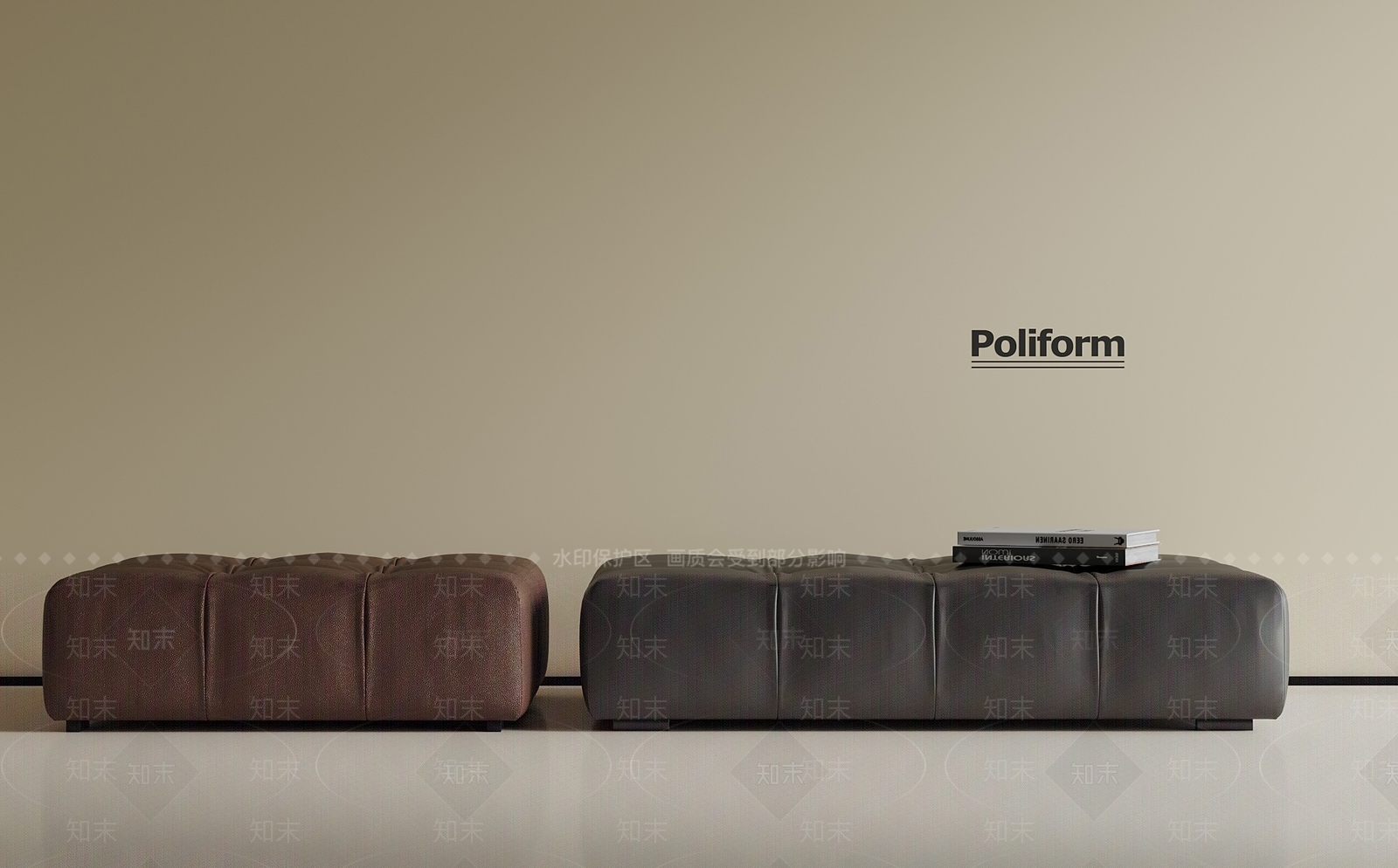 现代沙发凳3D模型下载【ID:1194555617】