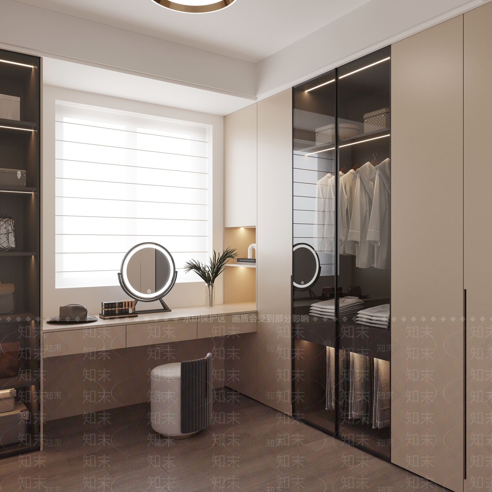 现代意式衣帽间3D模型下载【ID:1194559138】